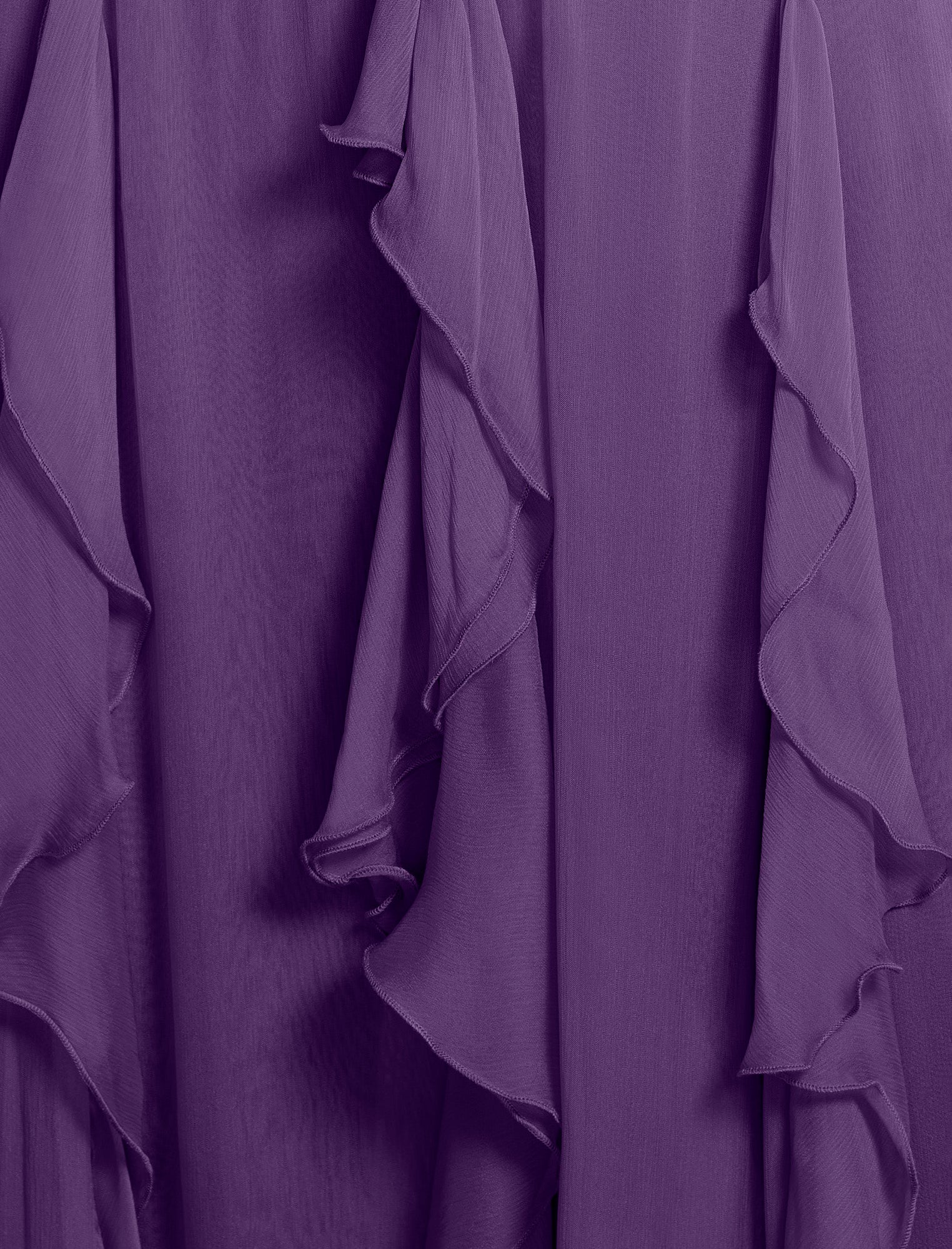 Ruffle Halter Chiffon Gown - Image 7