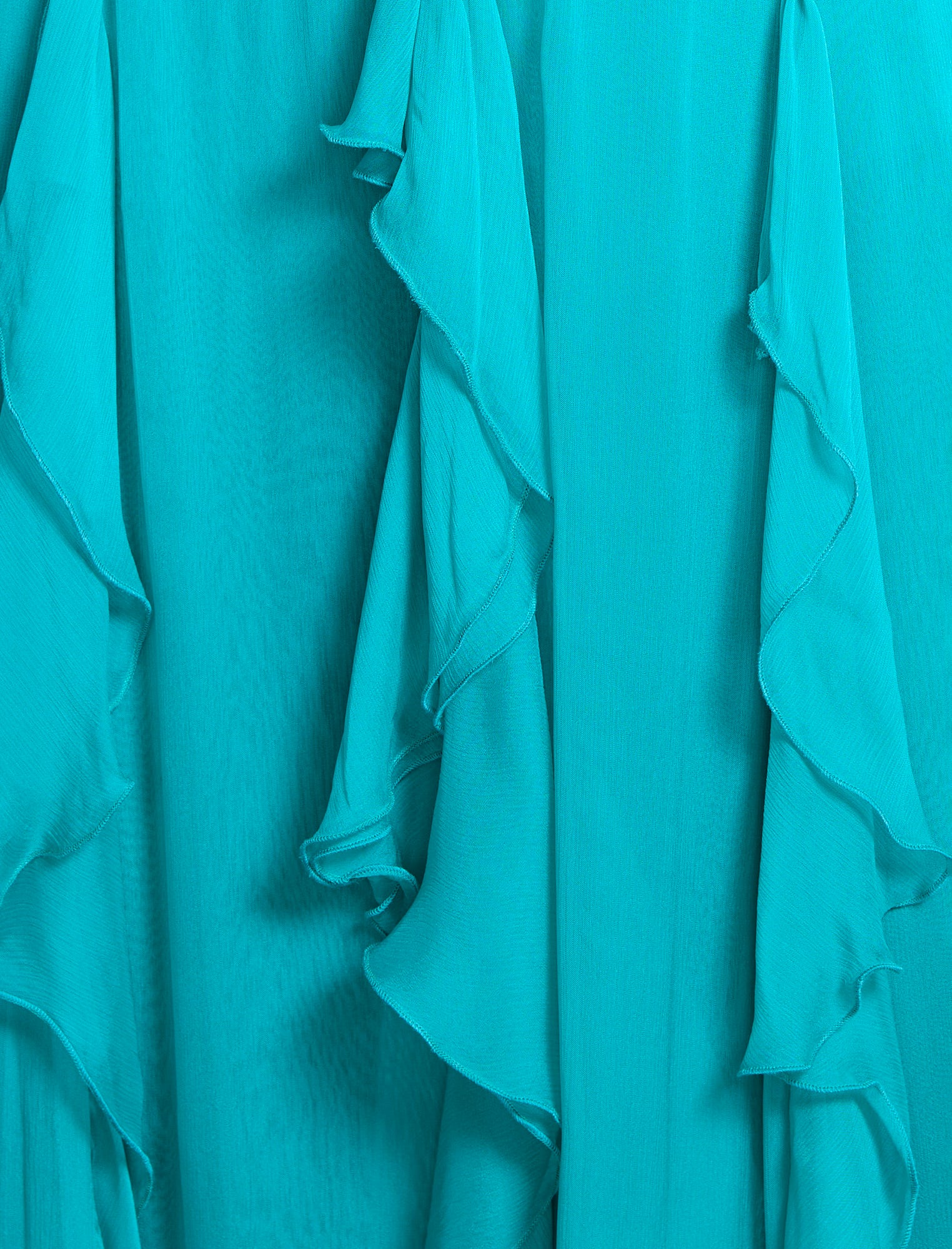 Ruffle Halter Chiffon Gown - Image 8