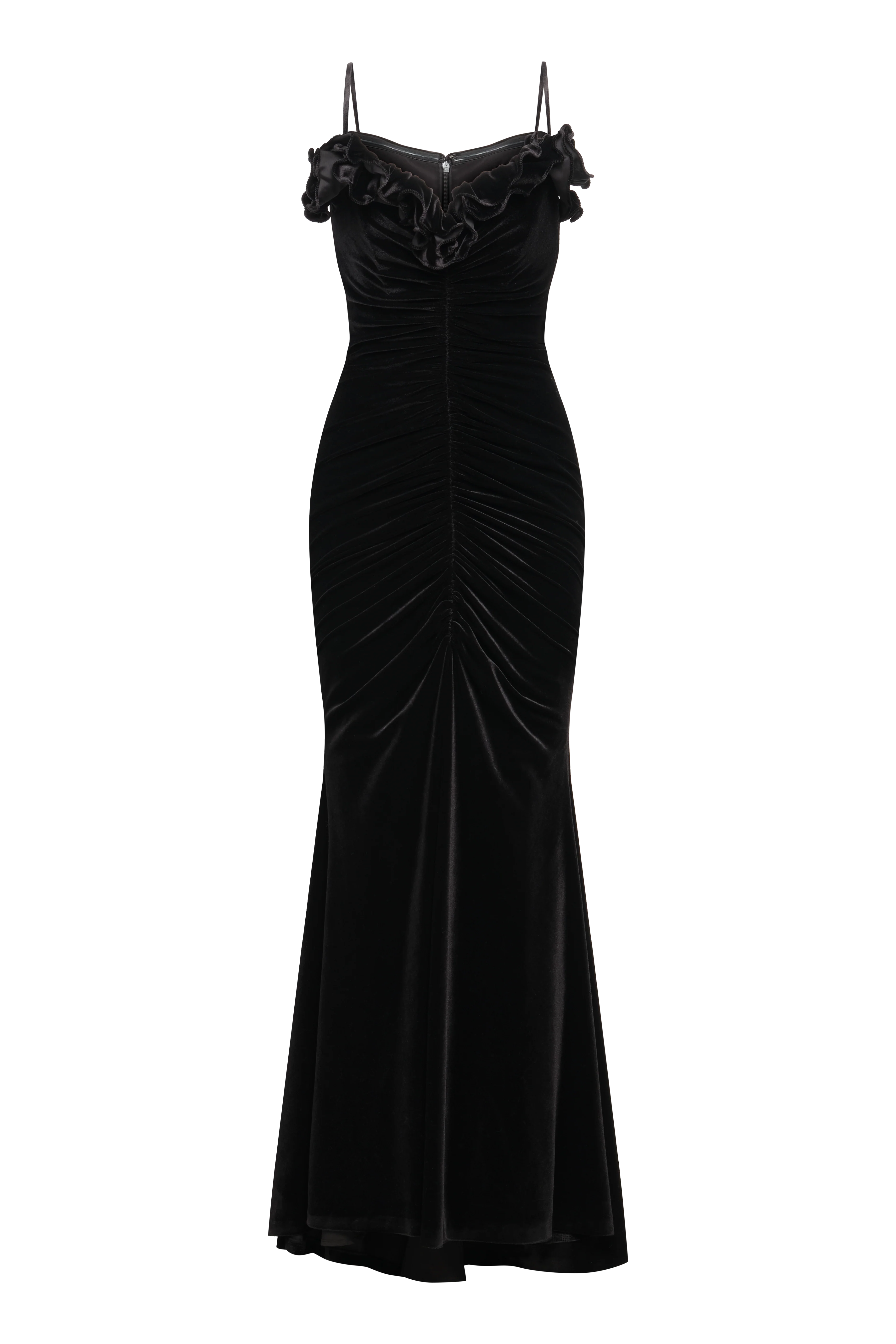 Ruffle Velvet Gown - Image 11