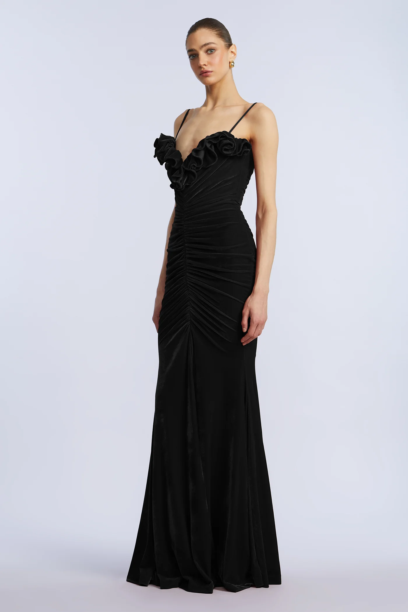Ruffle Velvet Gown - Image 3