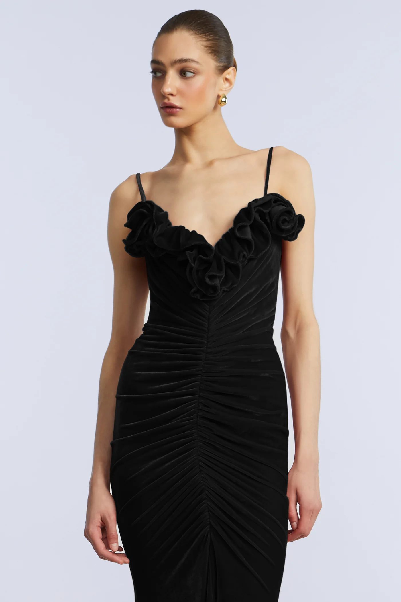 Ruffle Velvet Gown - Image 4