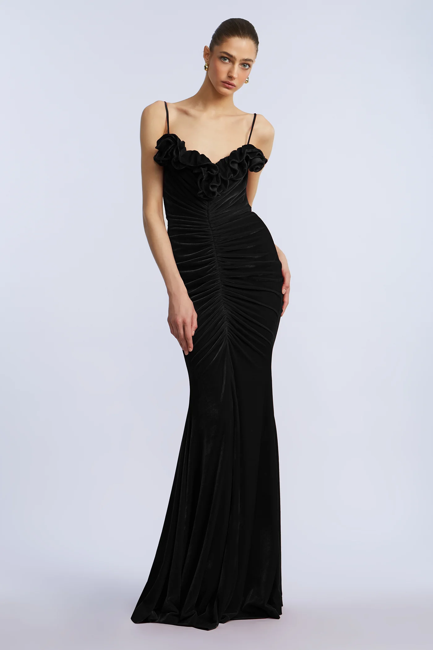 Ruffle Velvet Gown - Image 6
