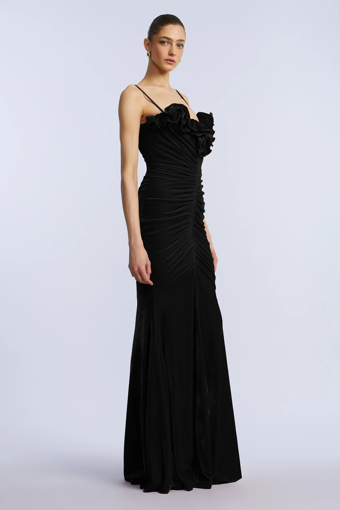 Ruffle Velvet Gown - Image 7