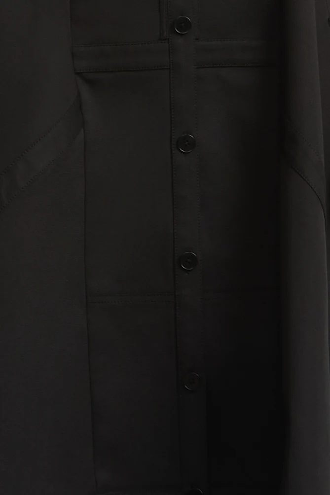 Scarf Hem Taffeta Twill Dress - Image 9