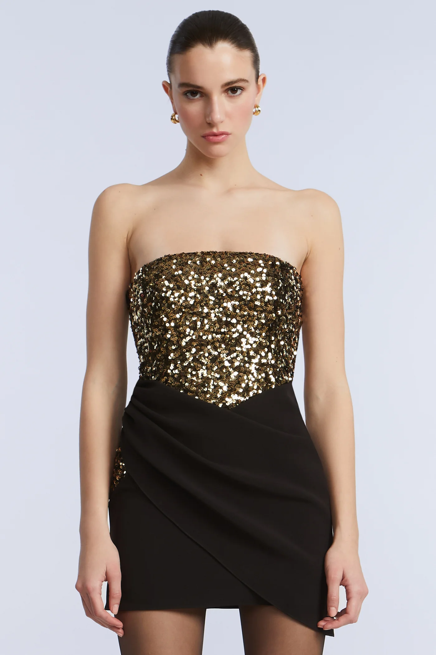 Sequin Crepe Dress - Image 5