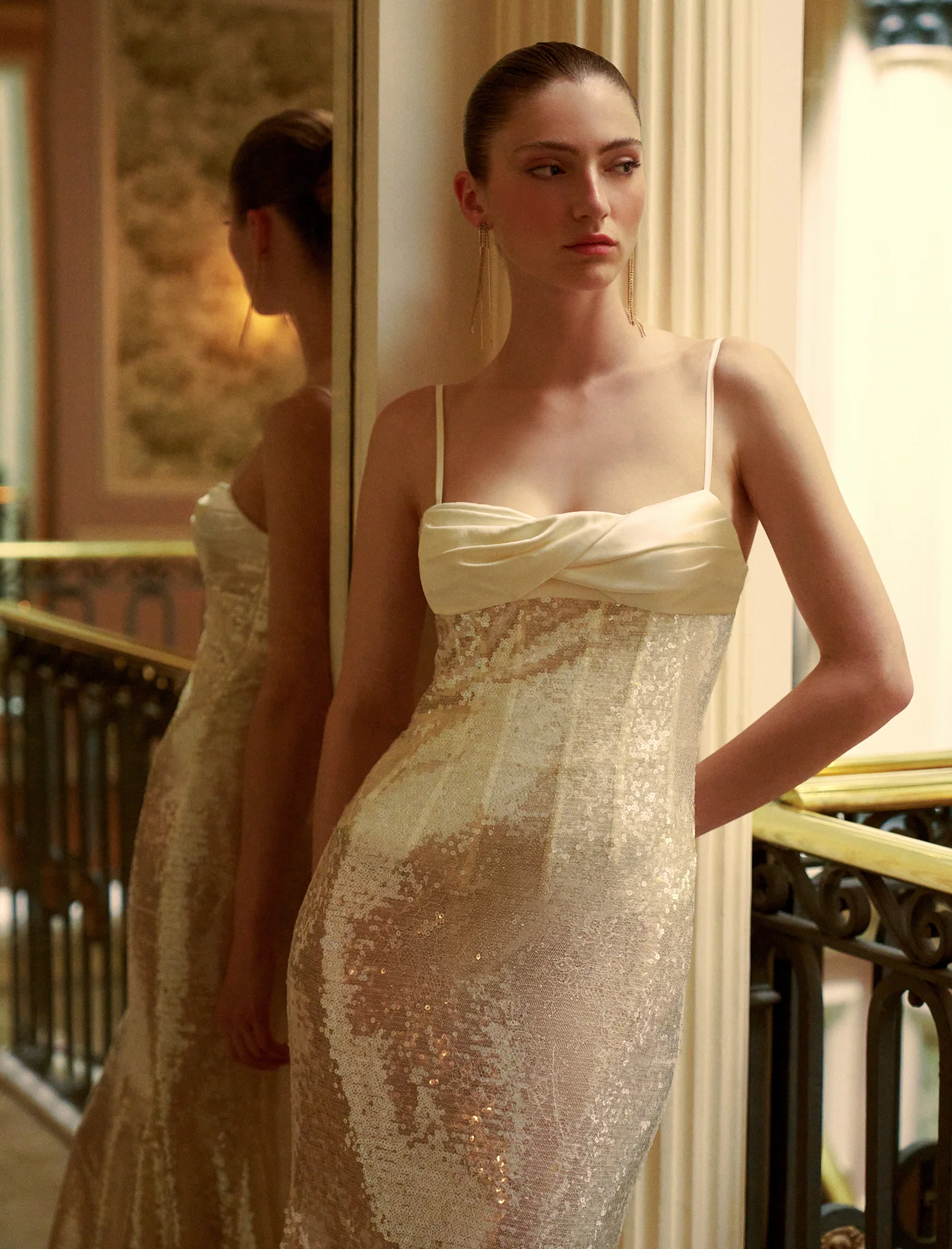 Sequin Lace Gusset Gown - Image 4