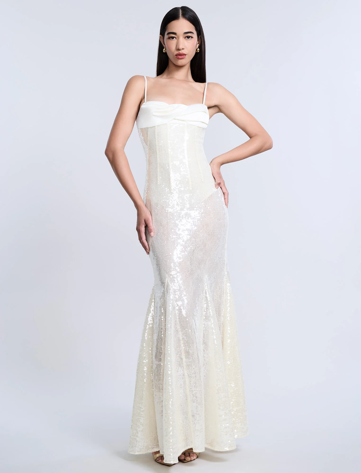 Sequin Lace Gusset Gown - Image 7
