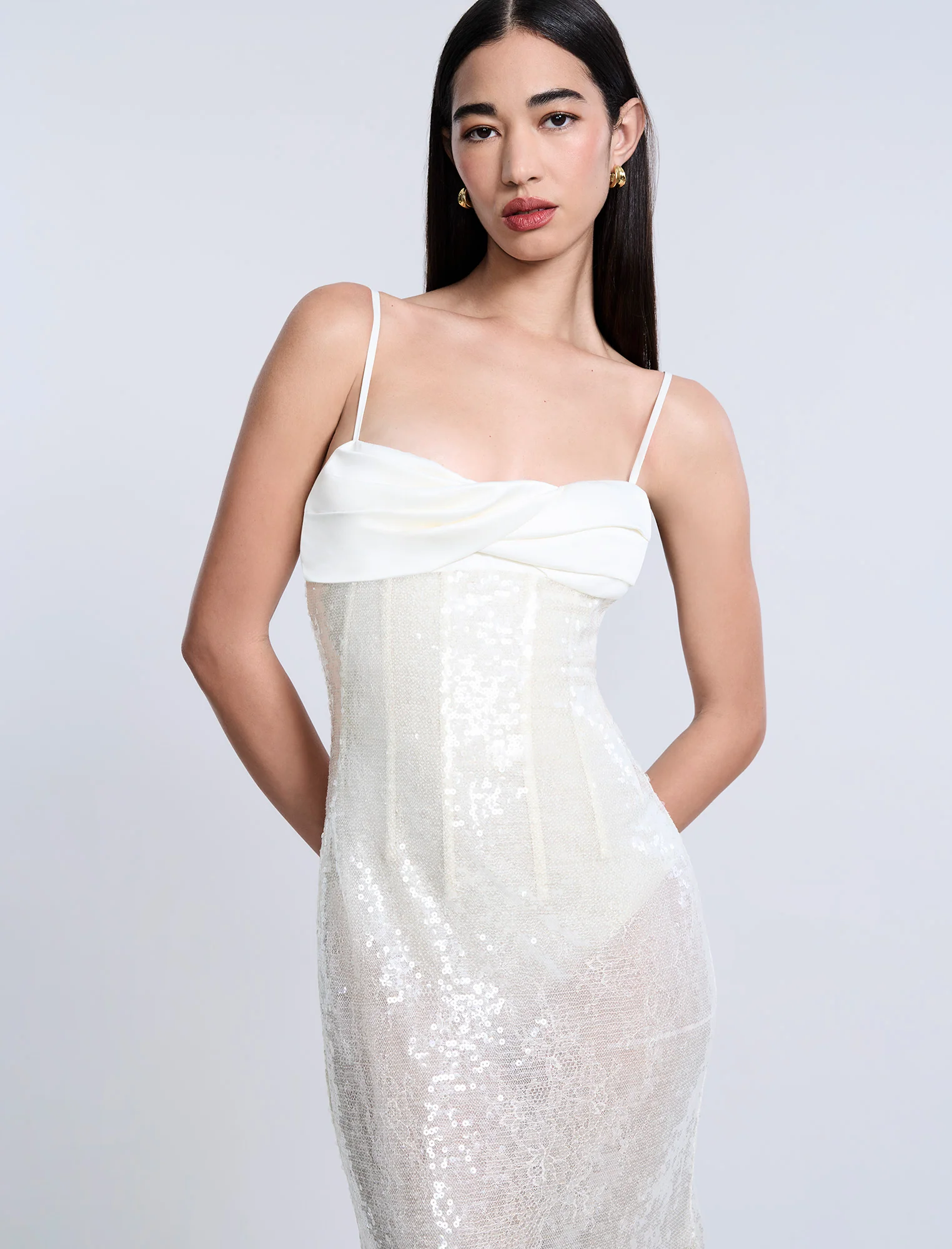 Sequin Lace Gusset Gown - Image 8
