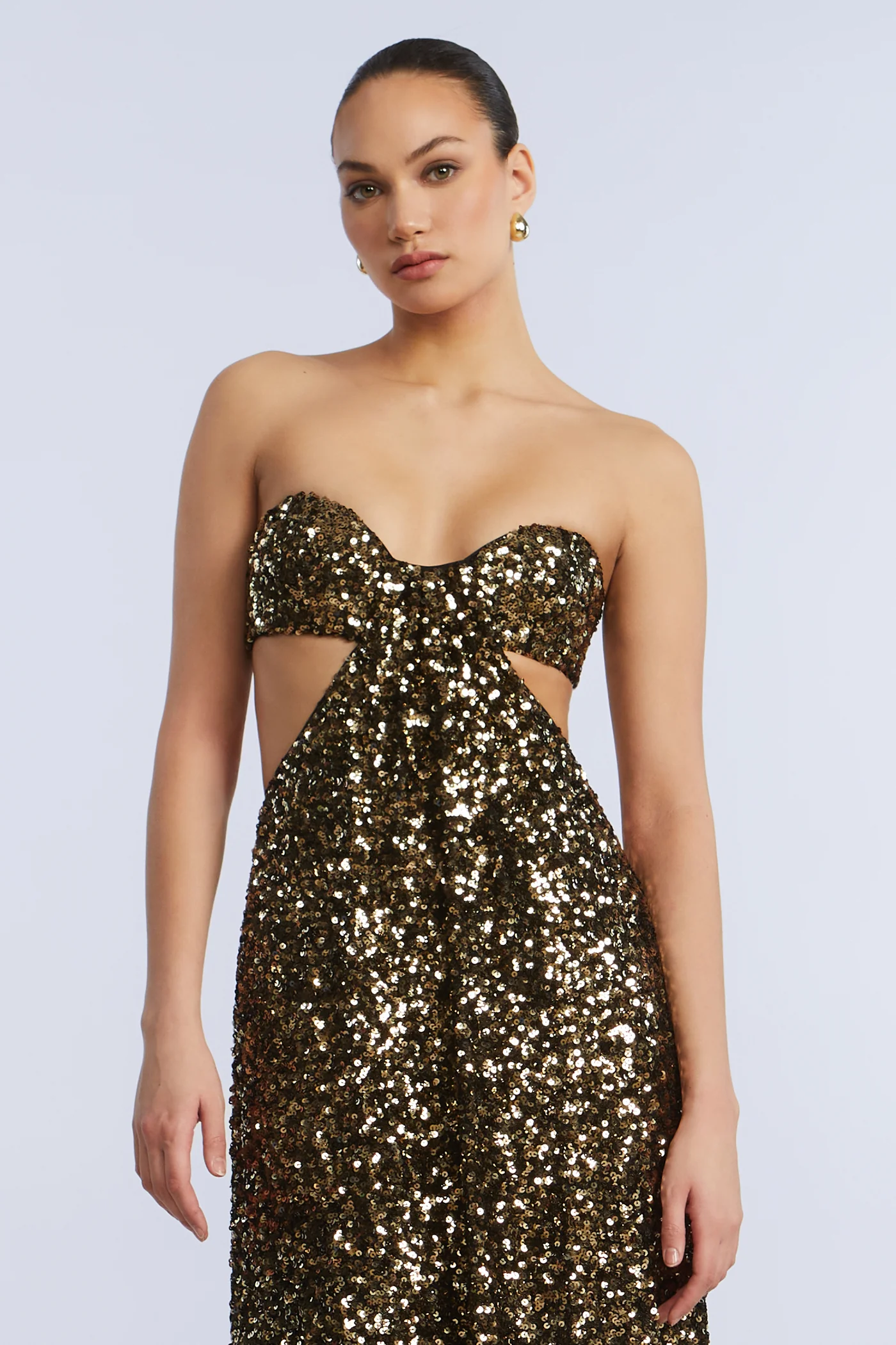 Sequin Strapless Gown - Image 5