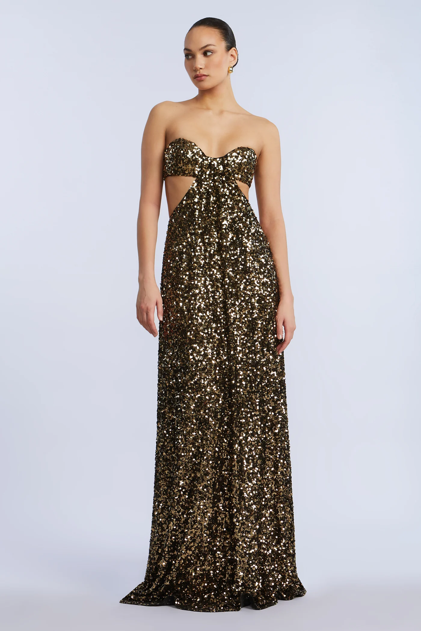 Sequin Strapless Gown - Image 6