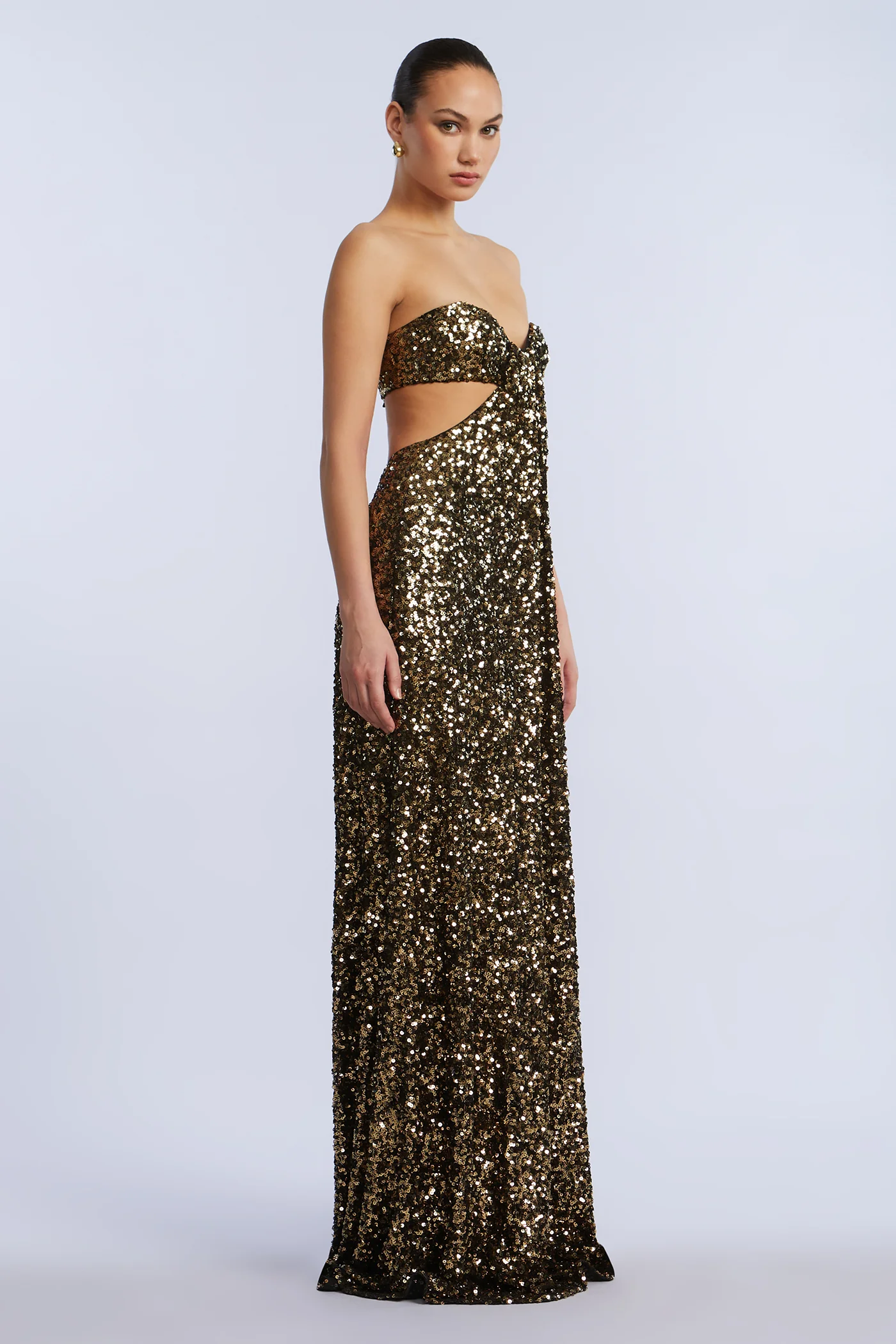 Sequin Strapless Gown - Image 7