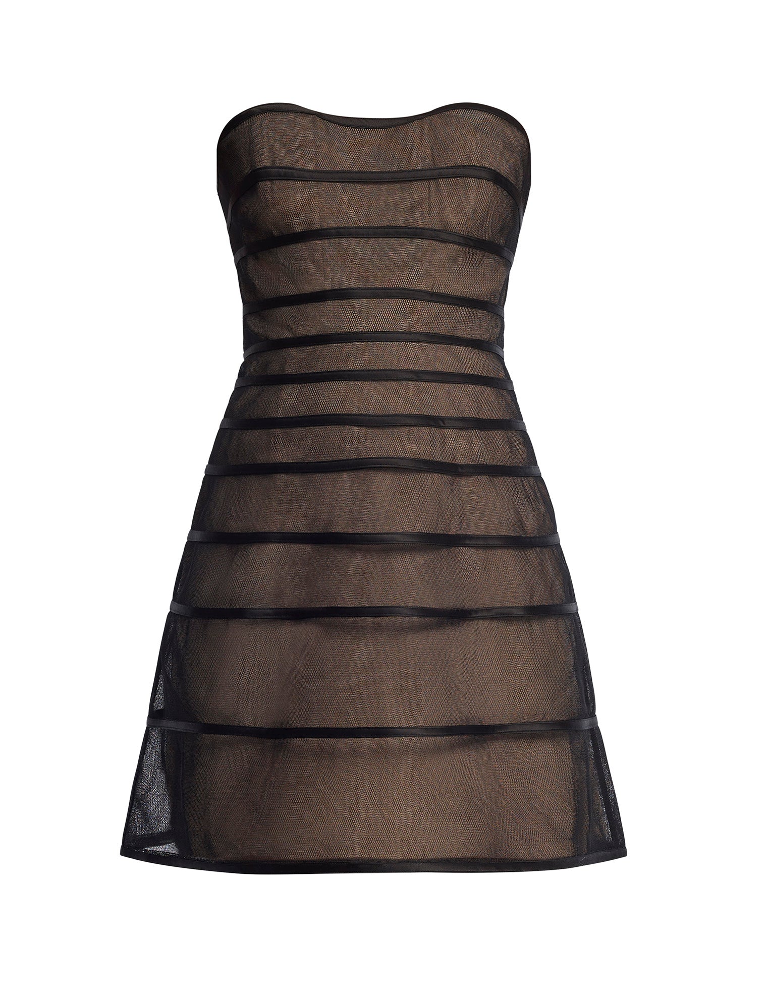 Sheer Volume Strapless Dress - Image 9