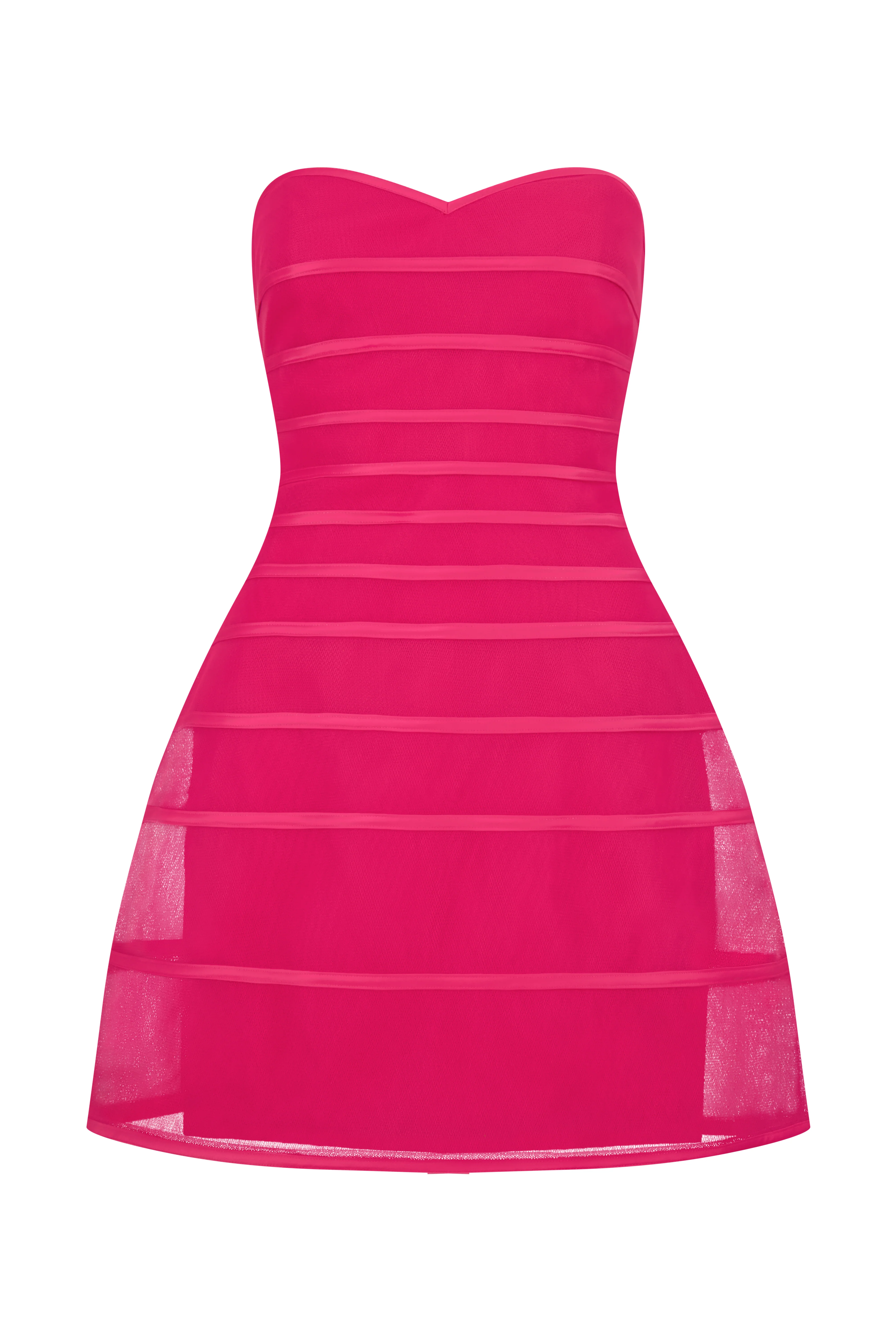 Sheer Volume Strapless Dress - Image 9