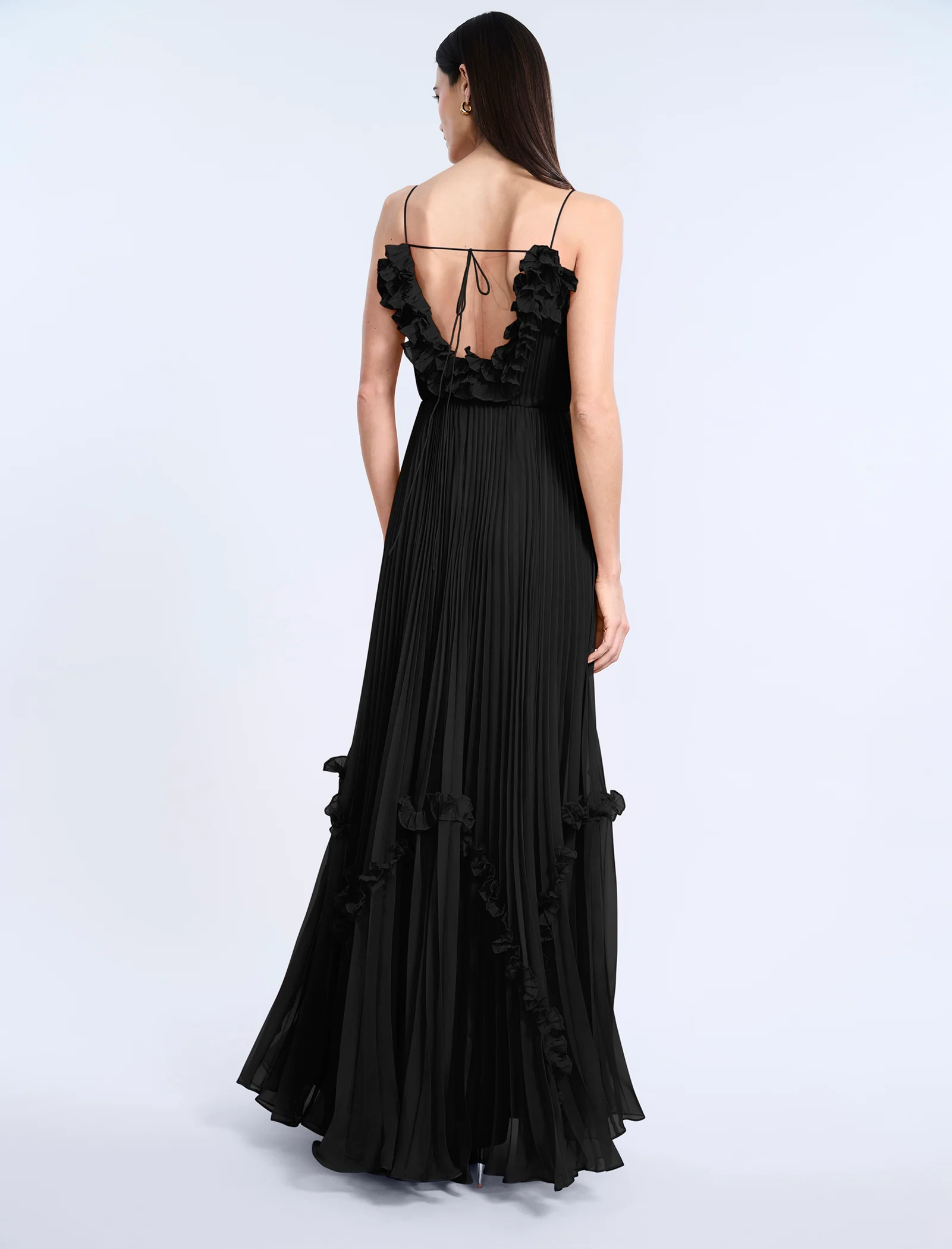 Shirring Ruffle Gown - Image 2