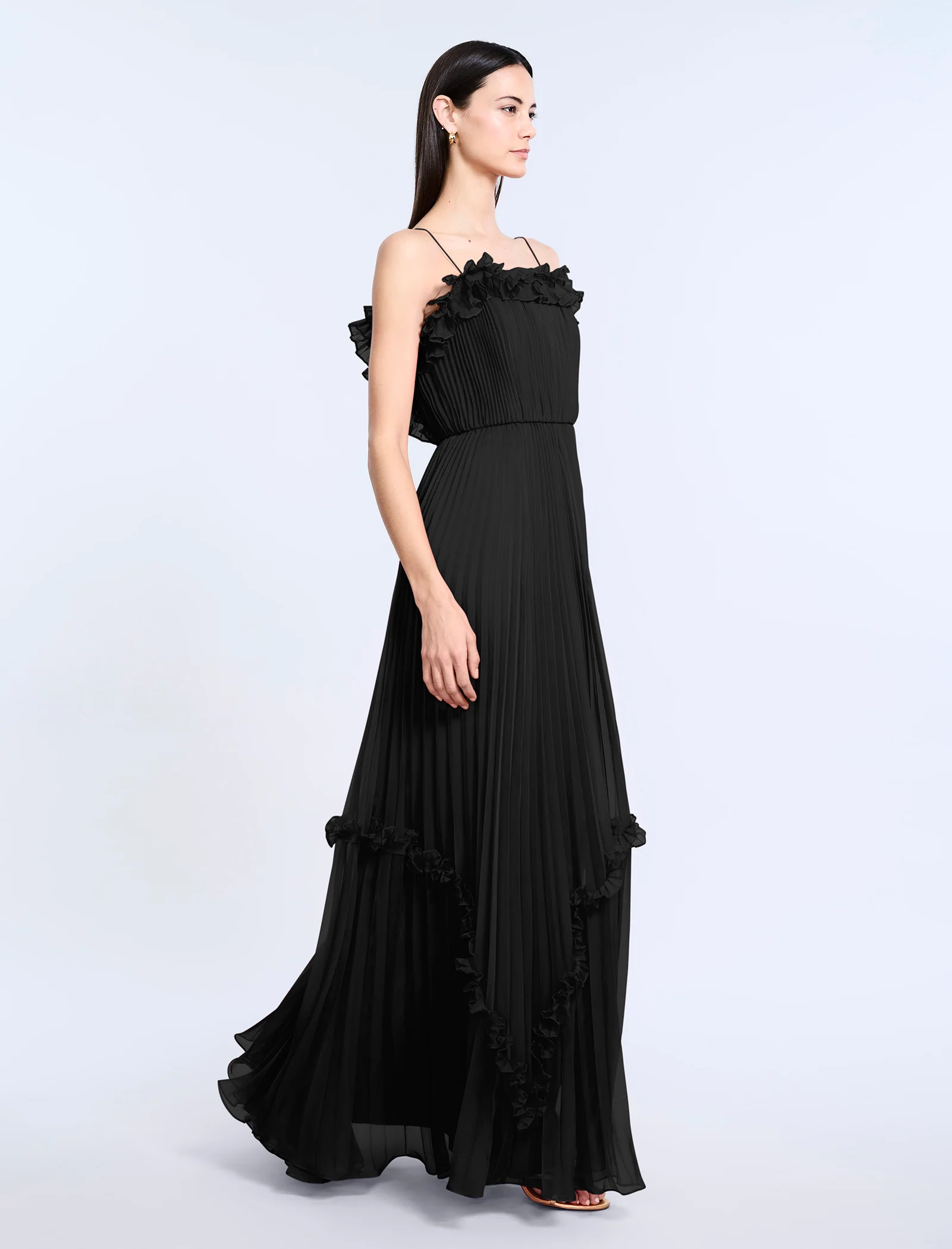 Shirring Ruffle Gown - Image 3