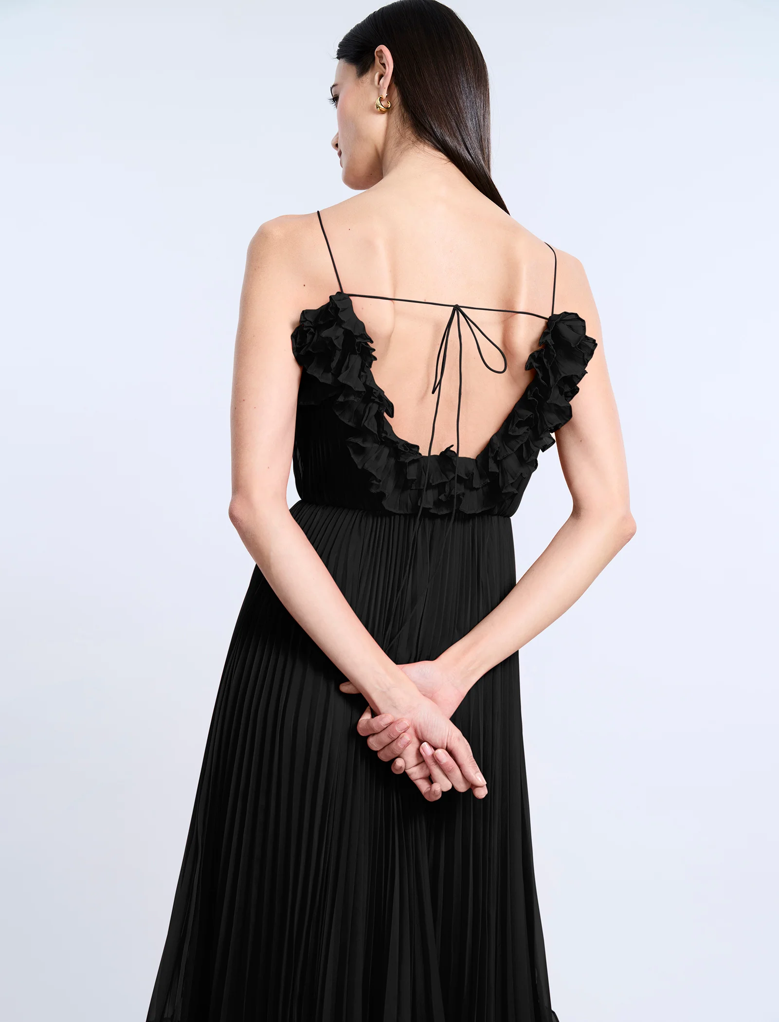 Shirring Ruffle Gown - Image 5