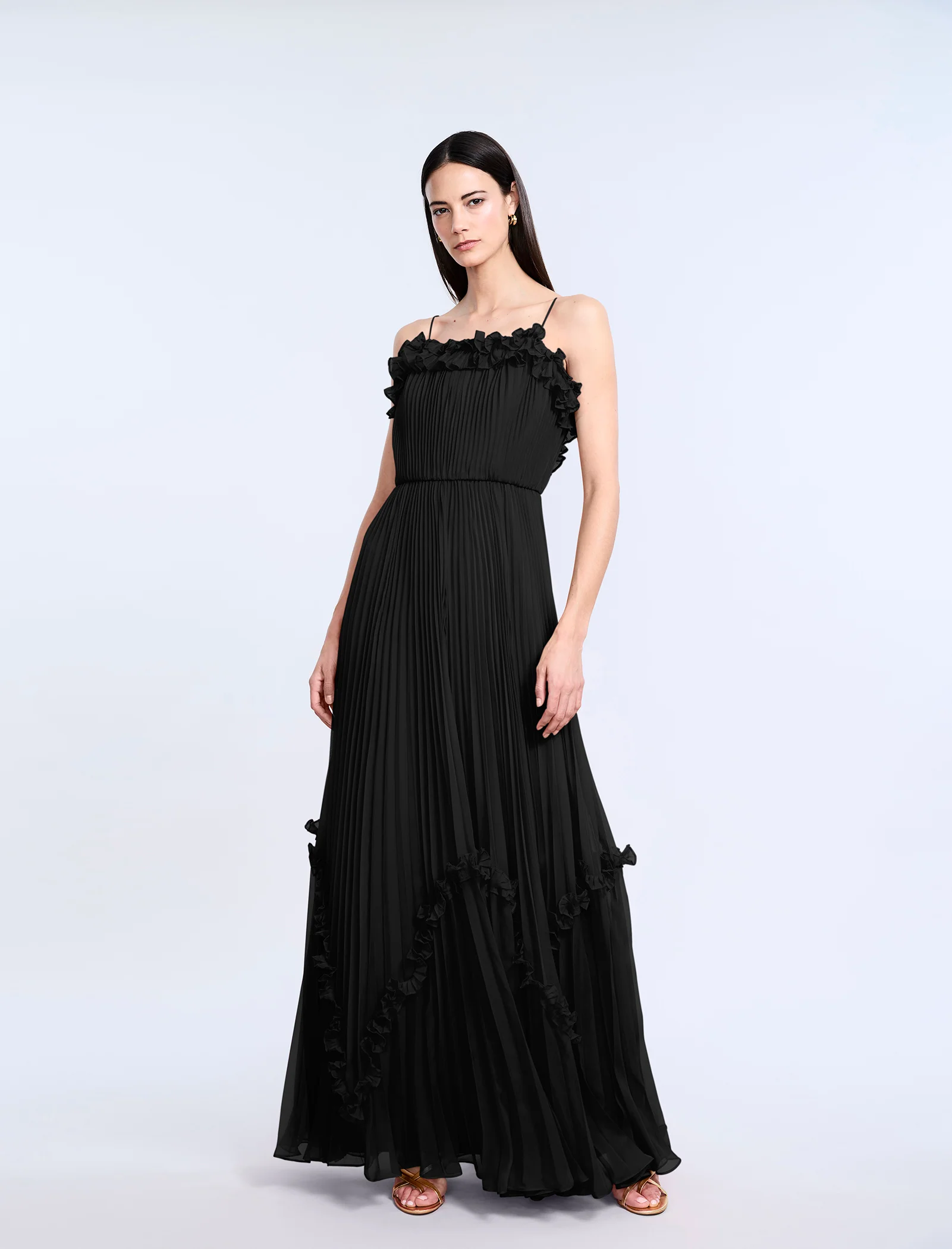 Shirring Ruffle Gown - Image 6
