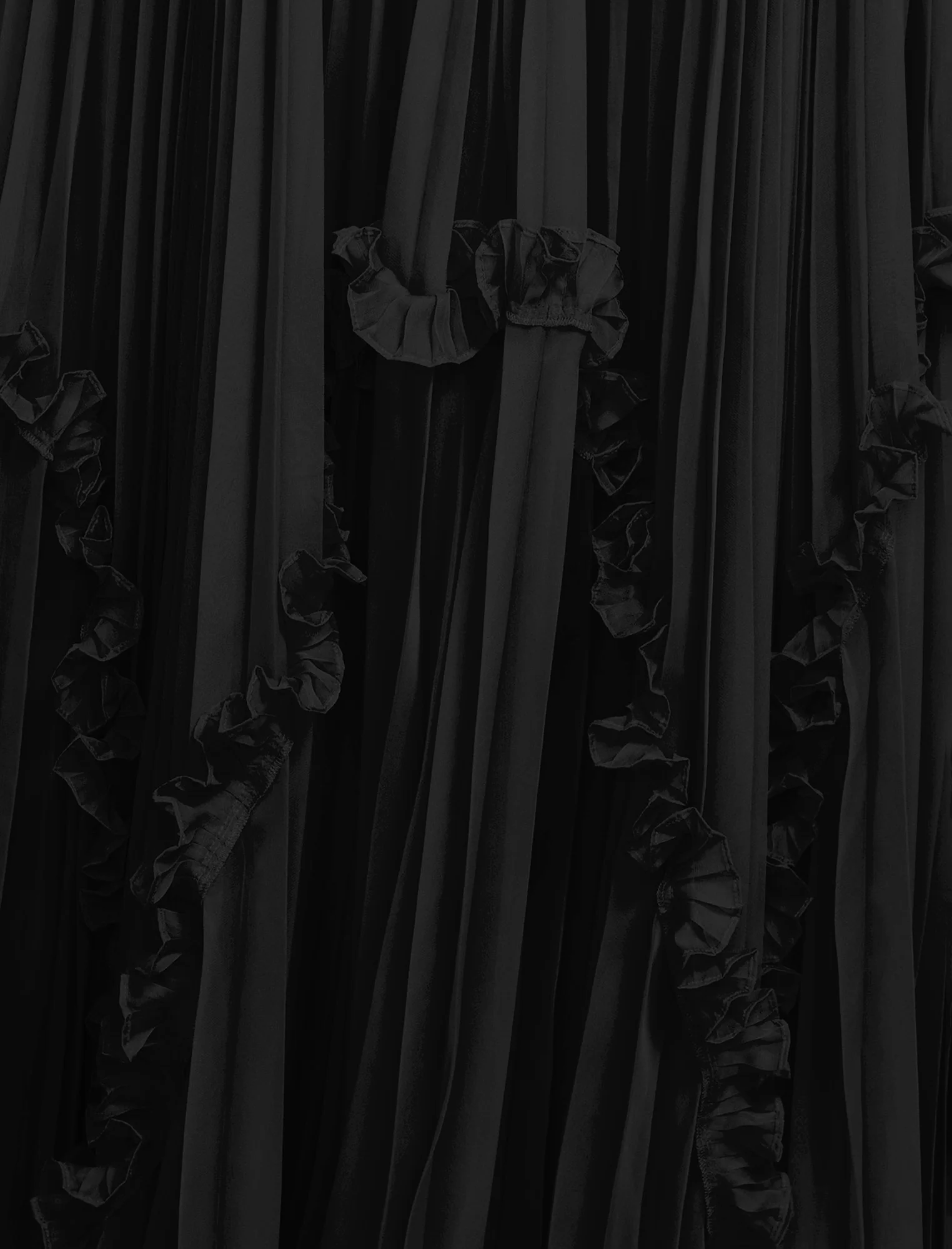 Shirring Ruffle Gown - Image 7
