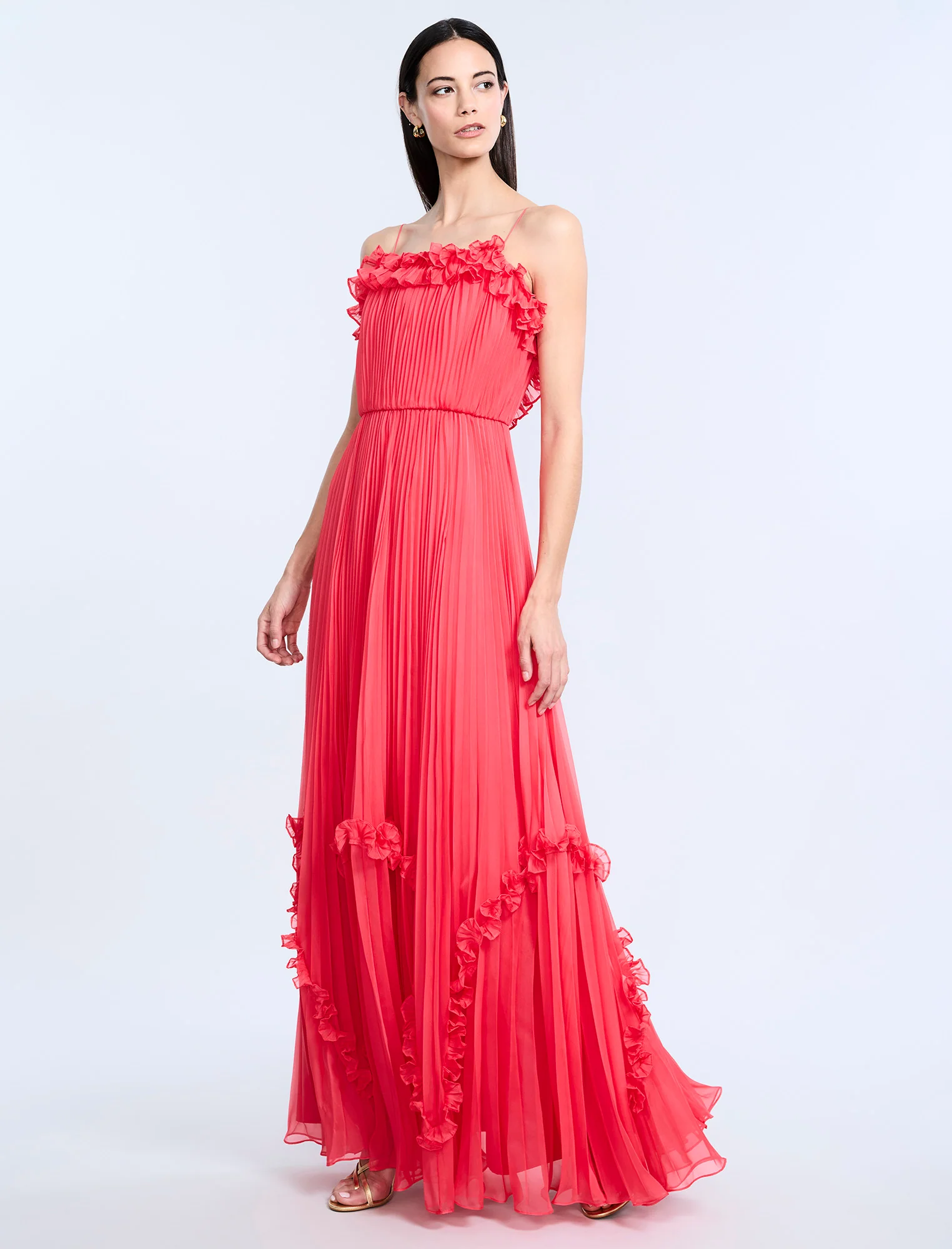 Shirring Ruffle Gown - Image 3