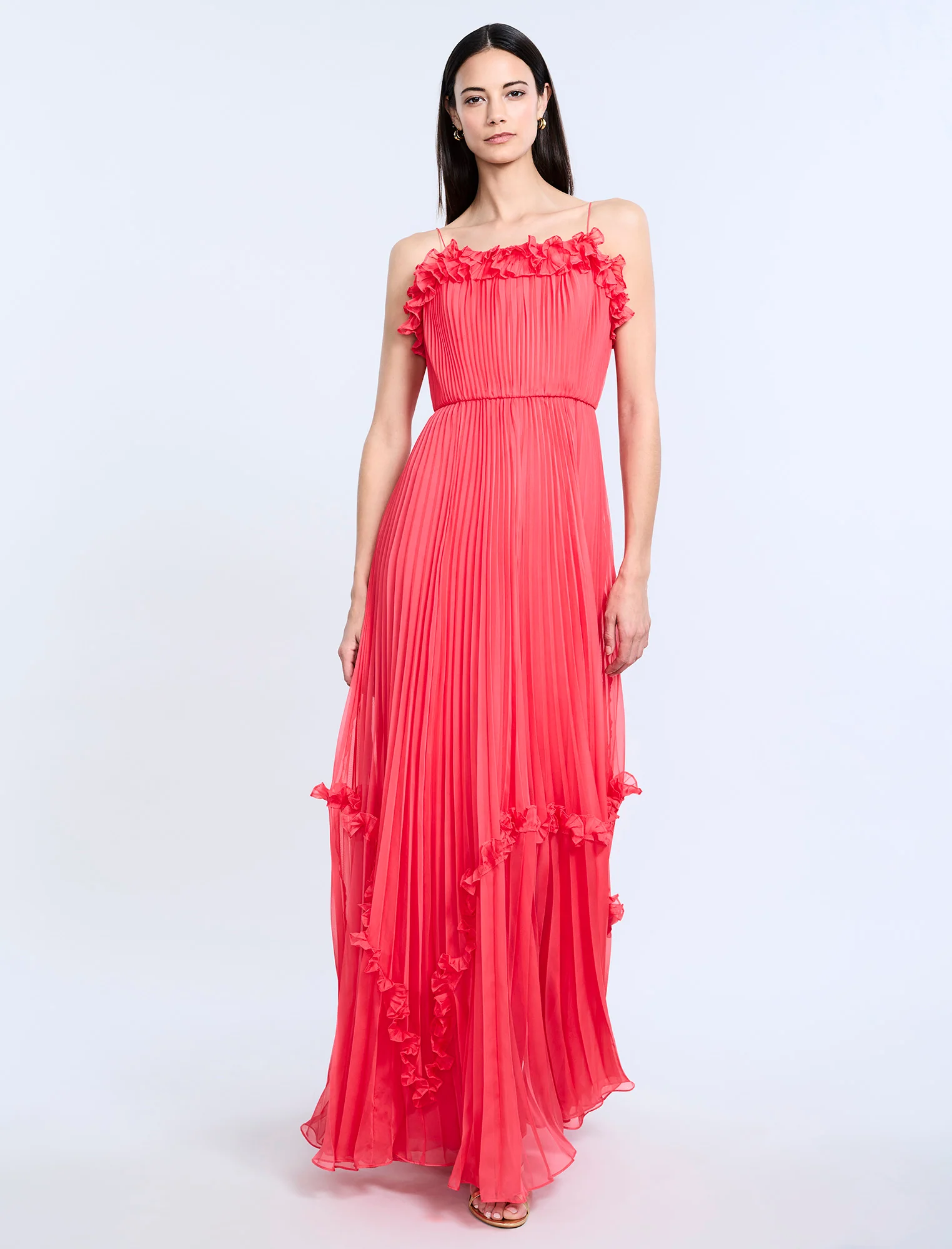 Shirring Ruffle Gown - Image 5