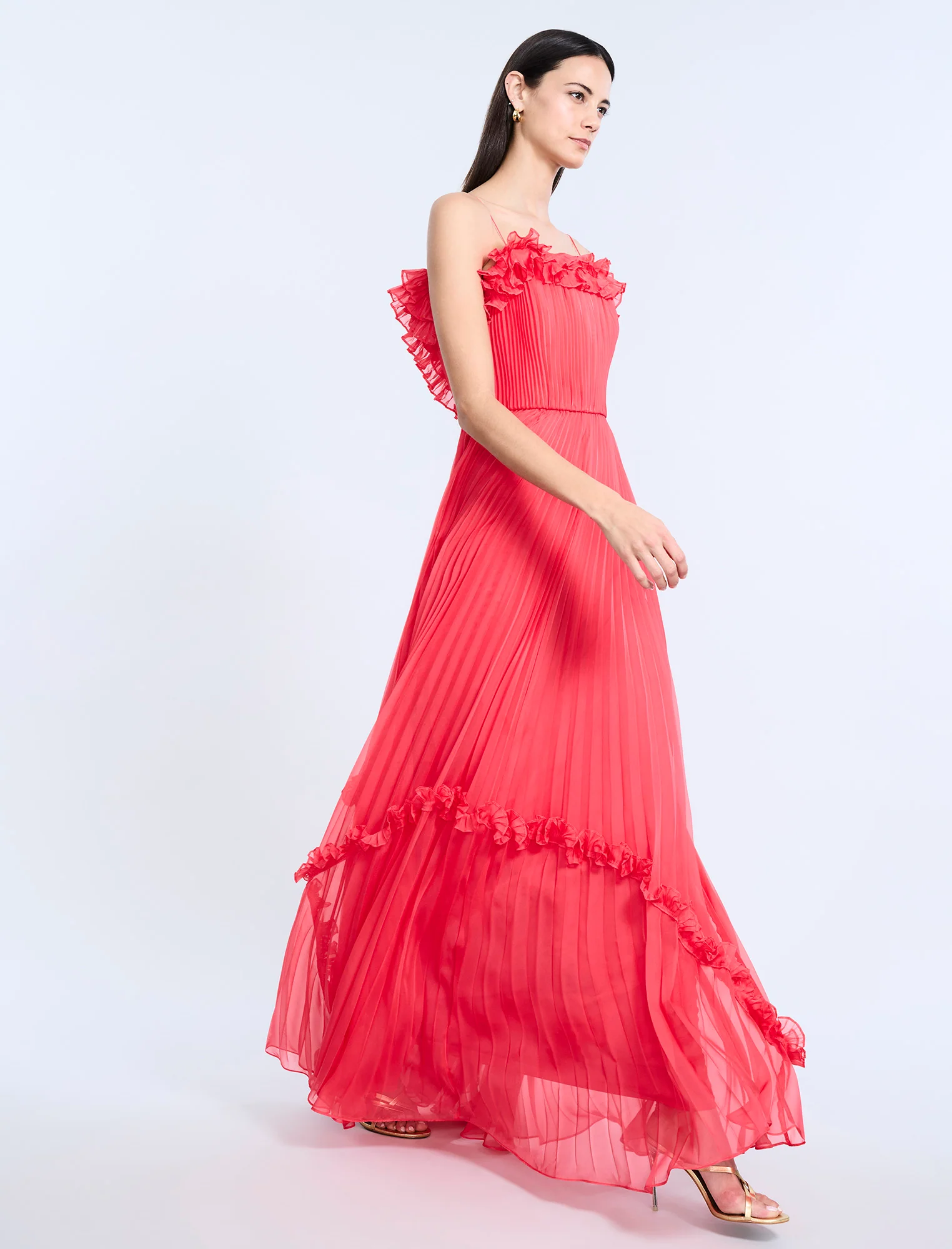Shirring Ruffle Gown - Image 6