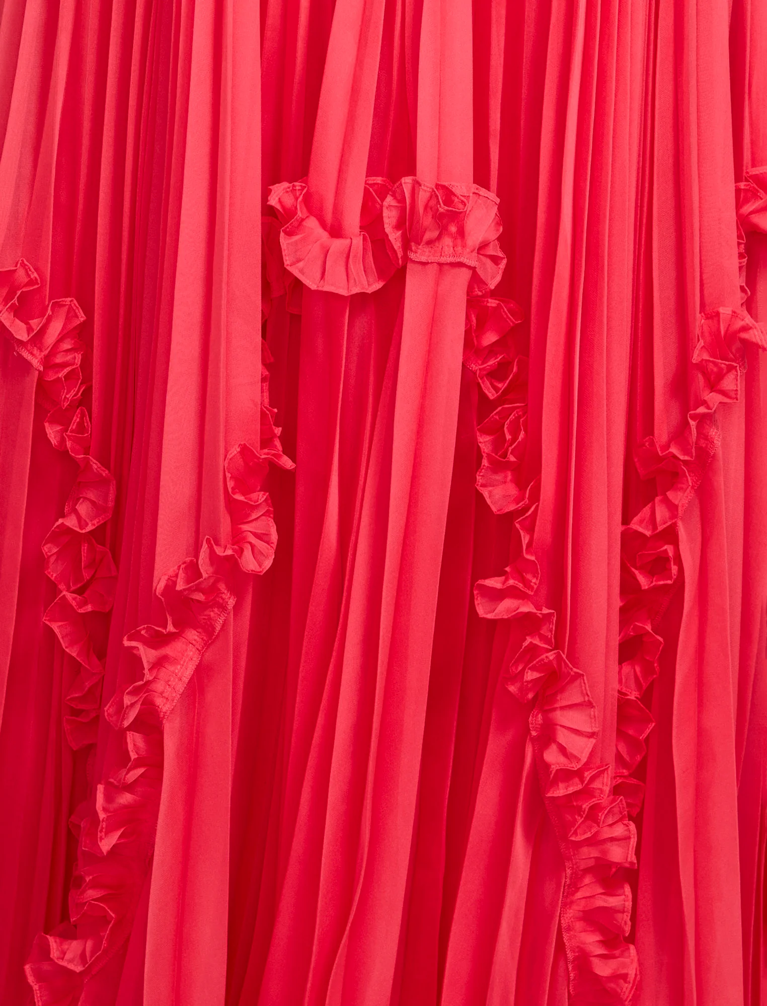Shirring Ruffle Gown - Image 9