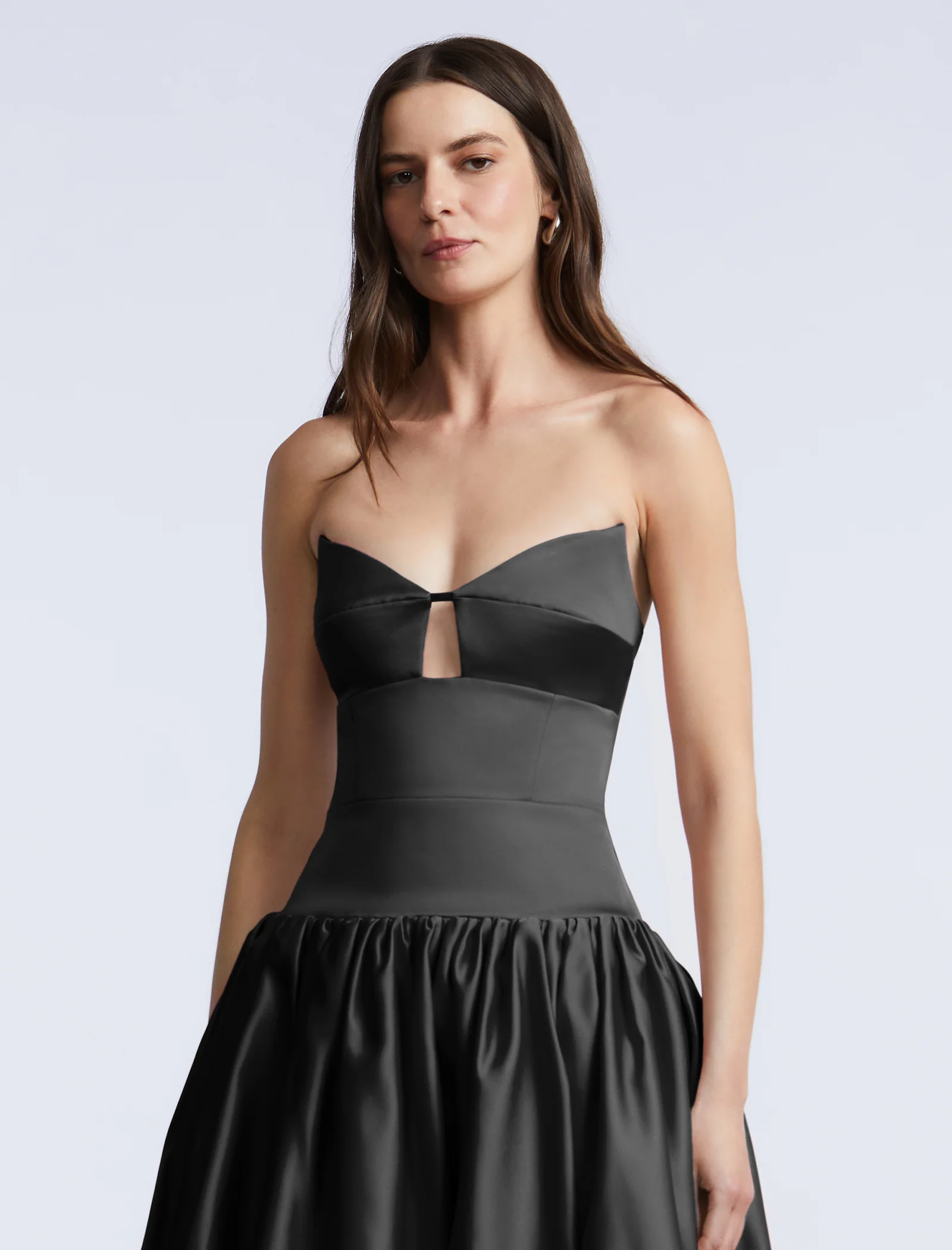 Solid Bubble Hem Dress - Image 5