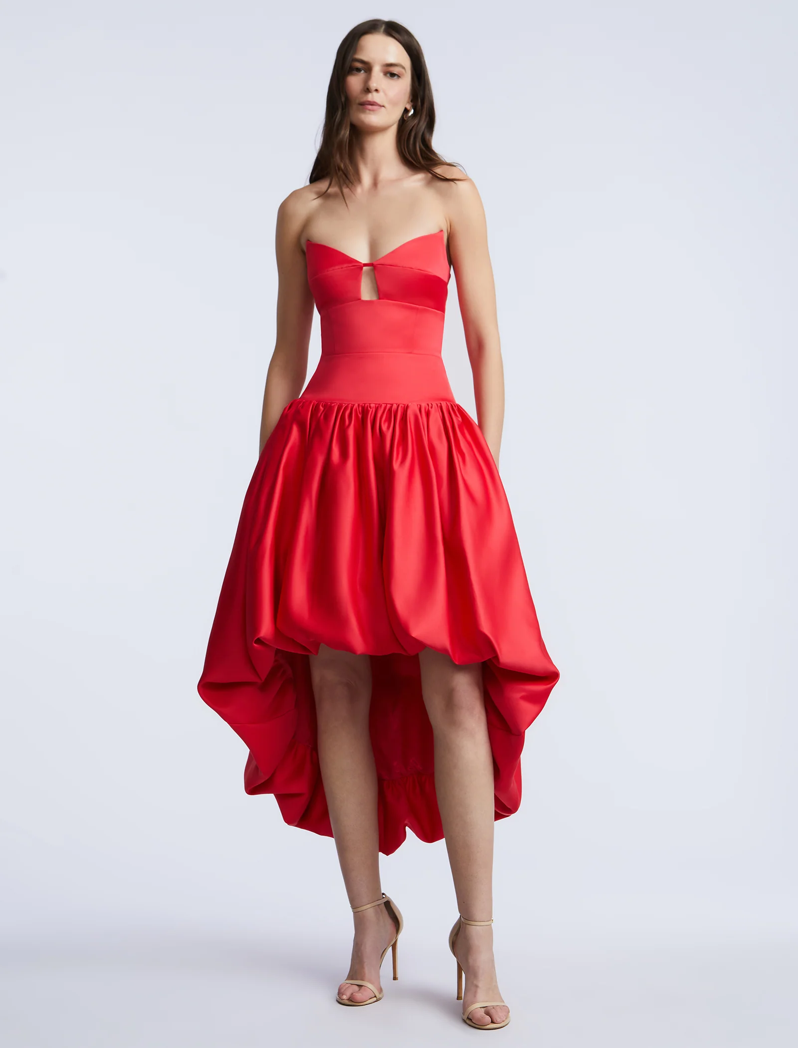 Solid Bubble Hem Dress - Image 5