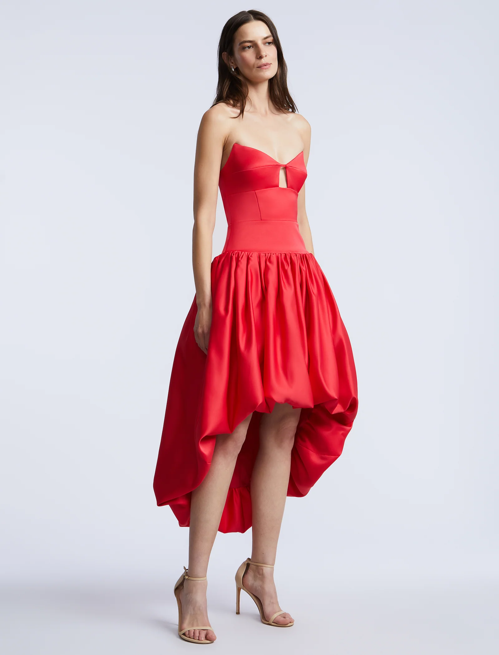 Solid Bubble Hem Dress - Image 7