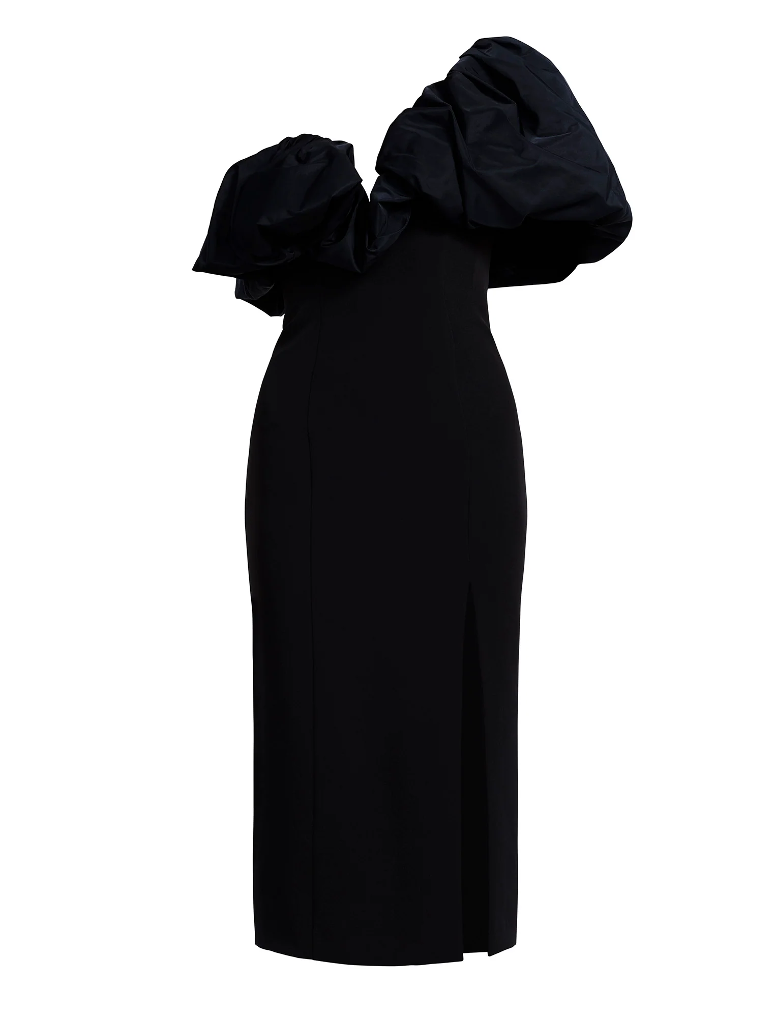 Solid Dress With Puff - Image 9