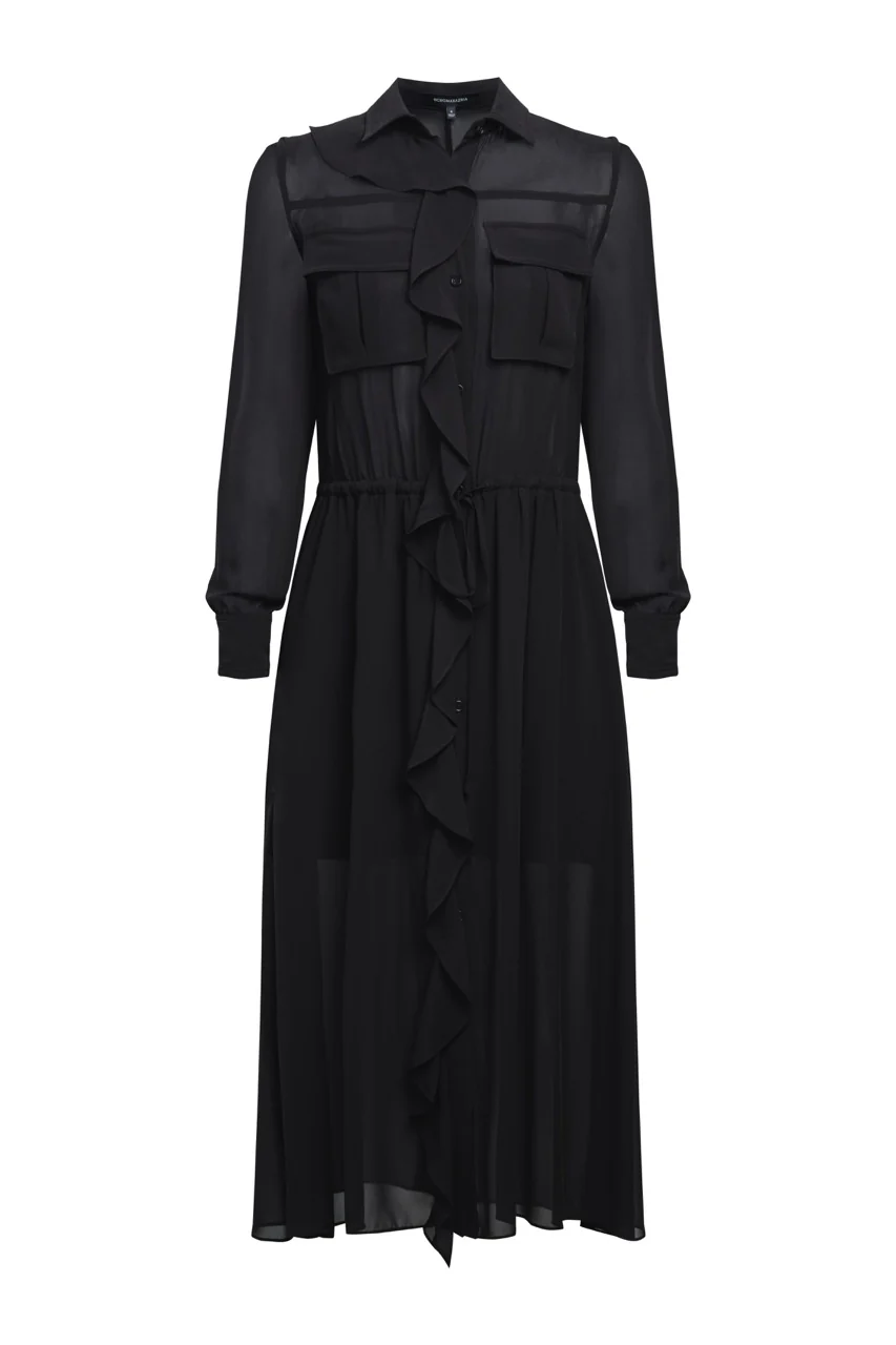 Solid Ruffle Dress - Image 10