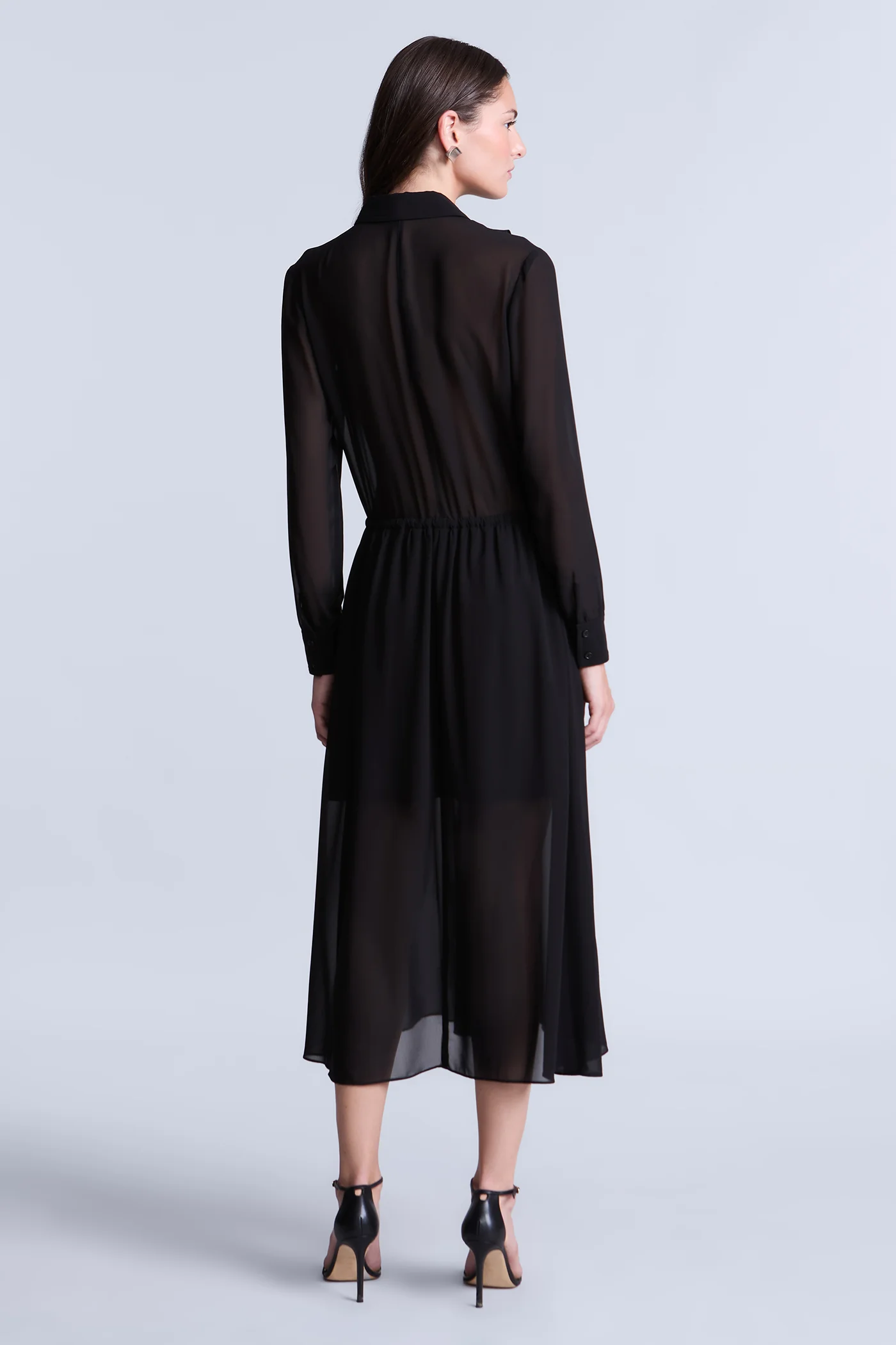 Solid Ruffle Dress - Image 7