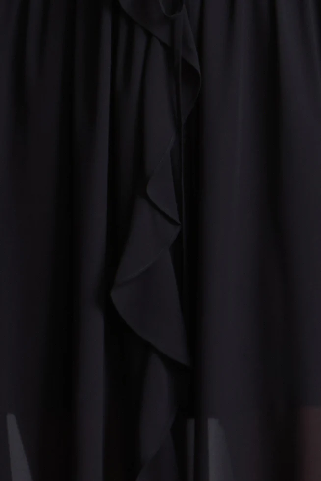 Solid Ruffle Dress - Image 9