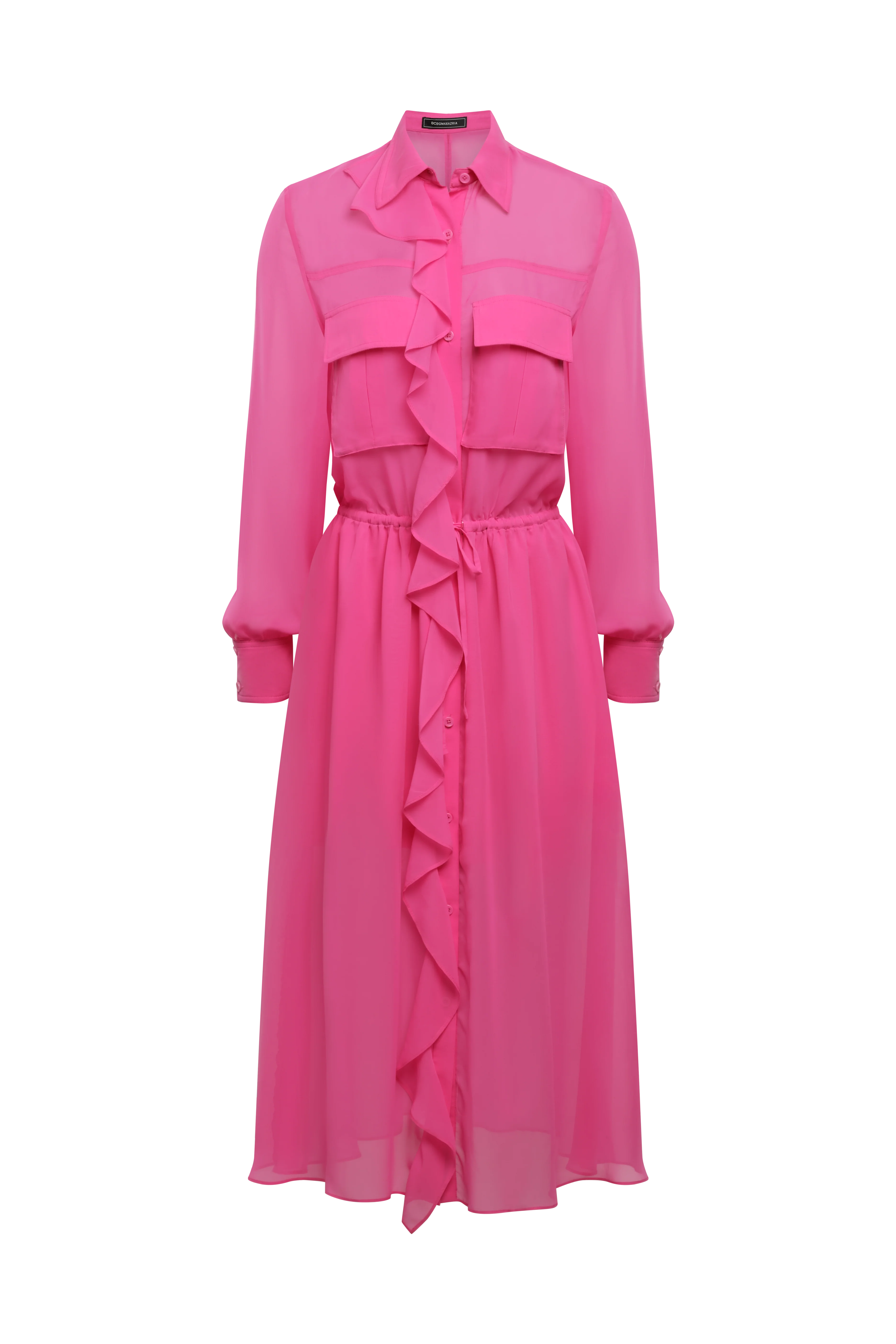 Solid Ruffle Dress - Image 10