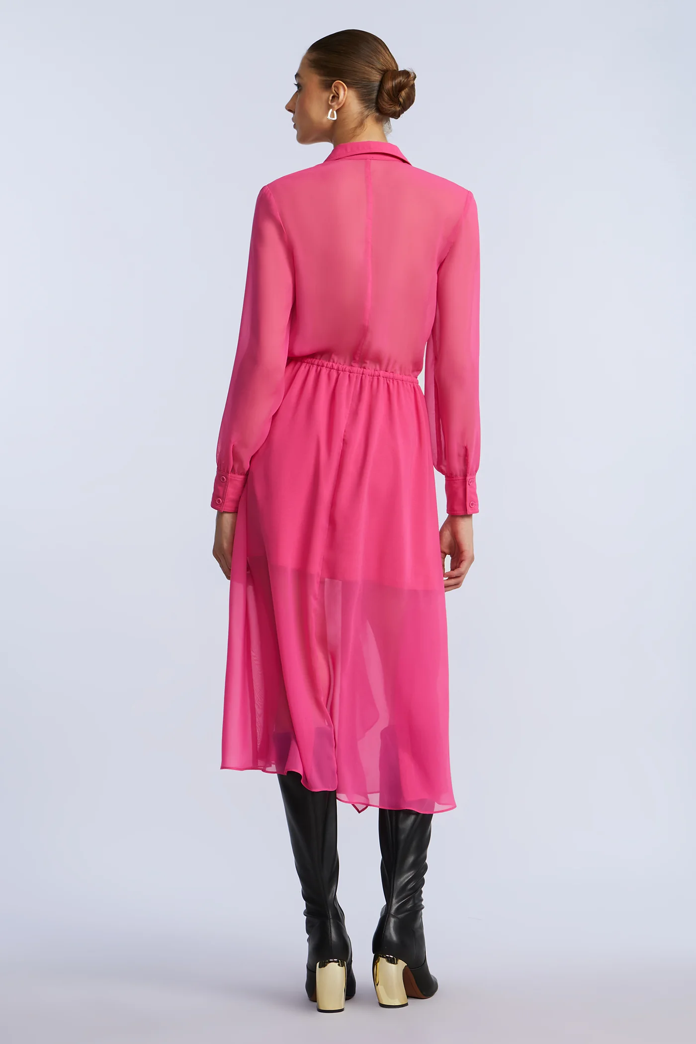 Solid Ruffle Dress - Image 7