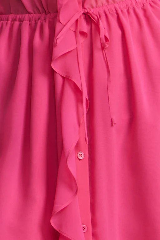 Solid Ruffle Dress - Image 8