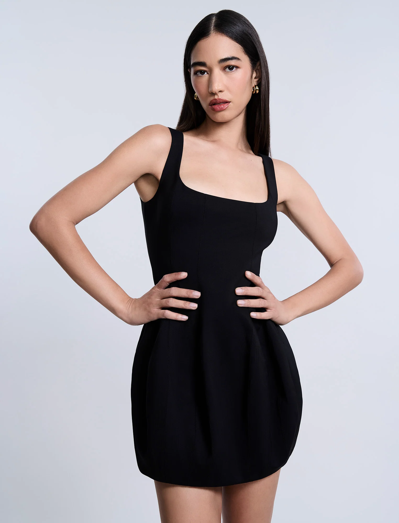 Solid Structure Mini Dress - Image 7