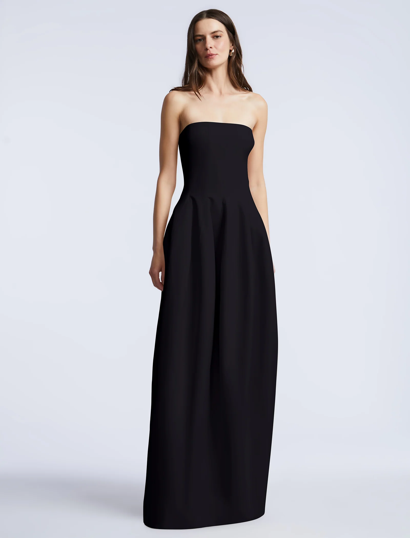 Solid Structured Gown - Image 5