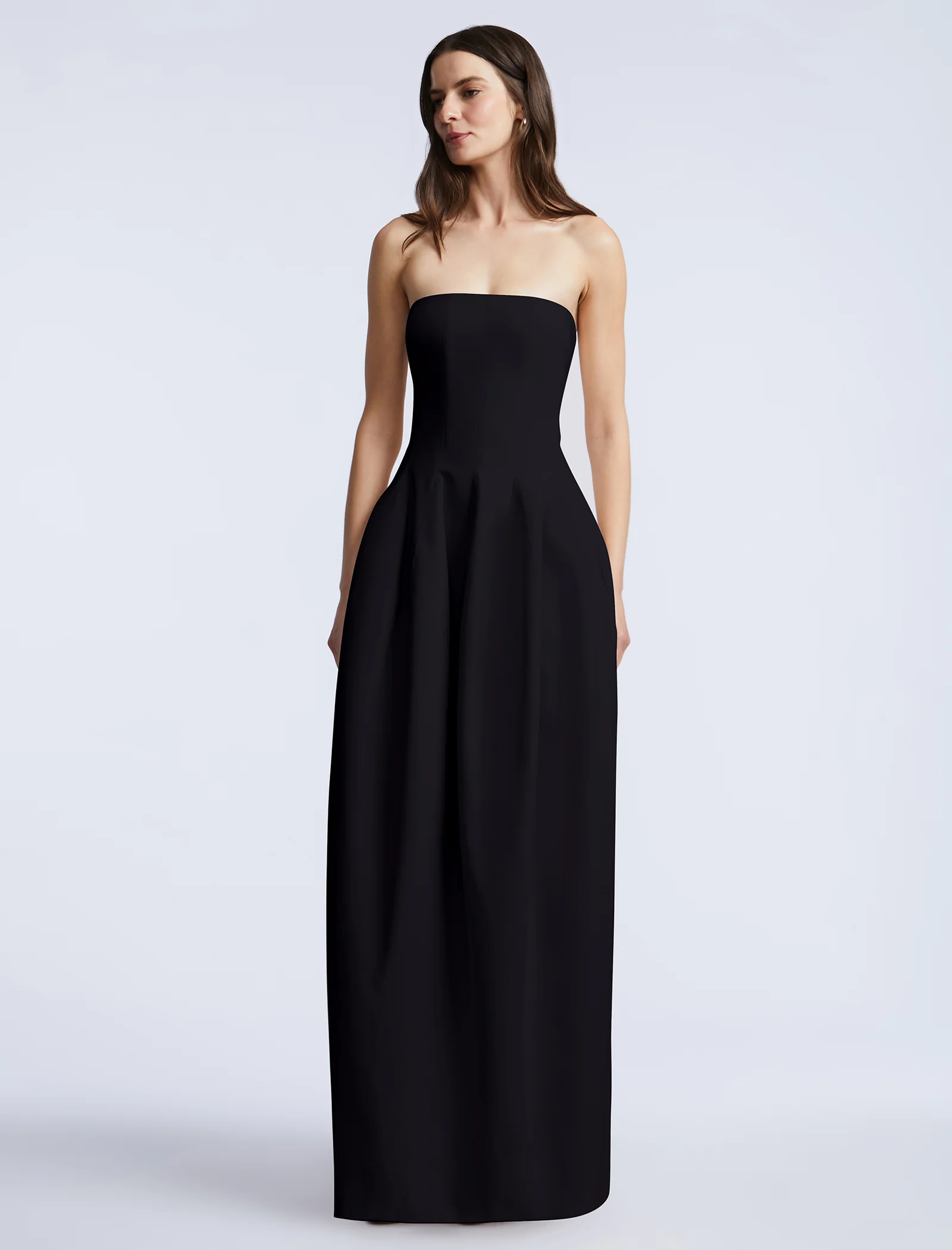 Solid Structured Gown - Image 6