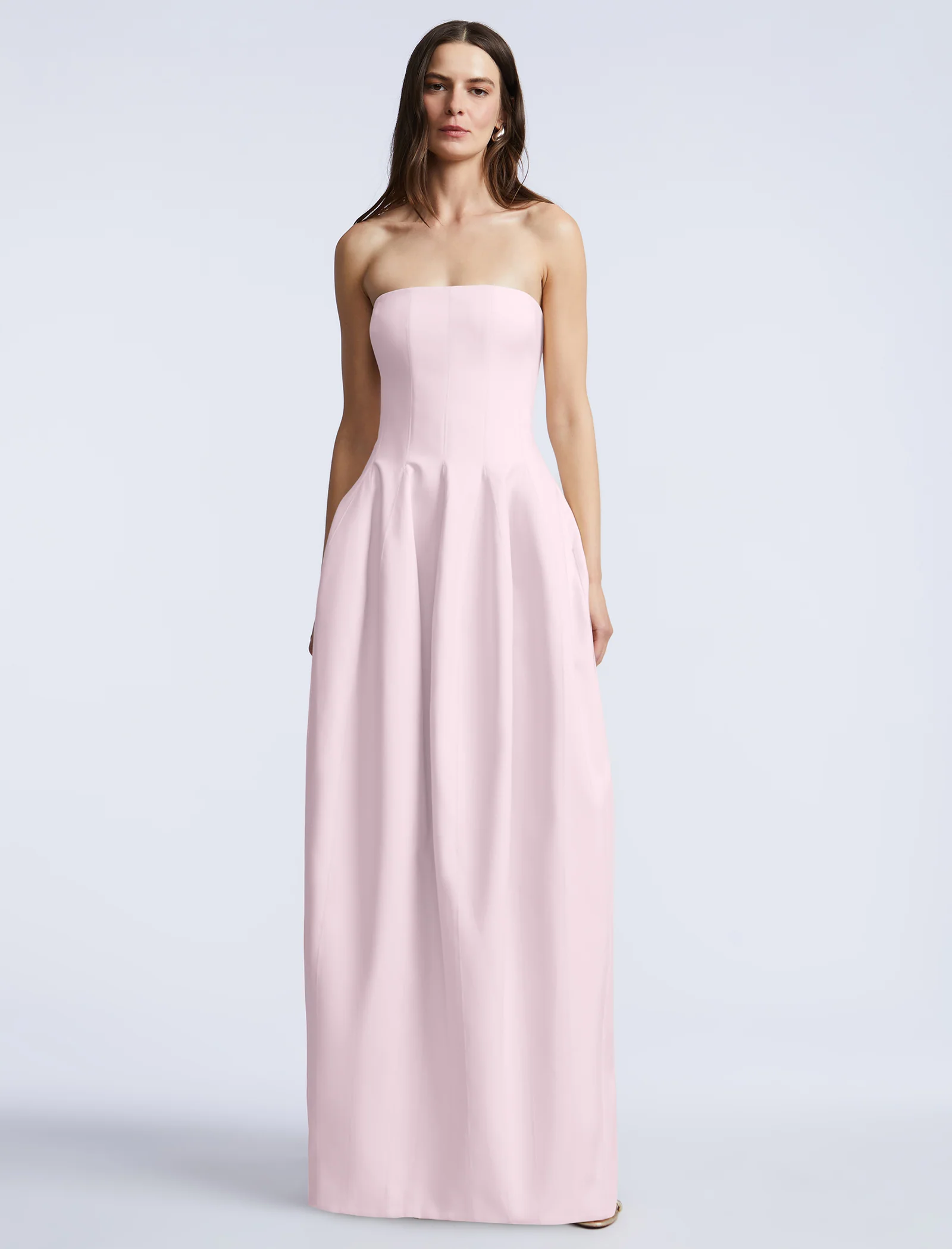 Solid Structured Gown