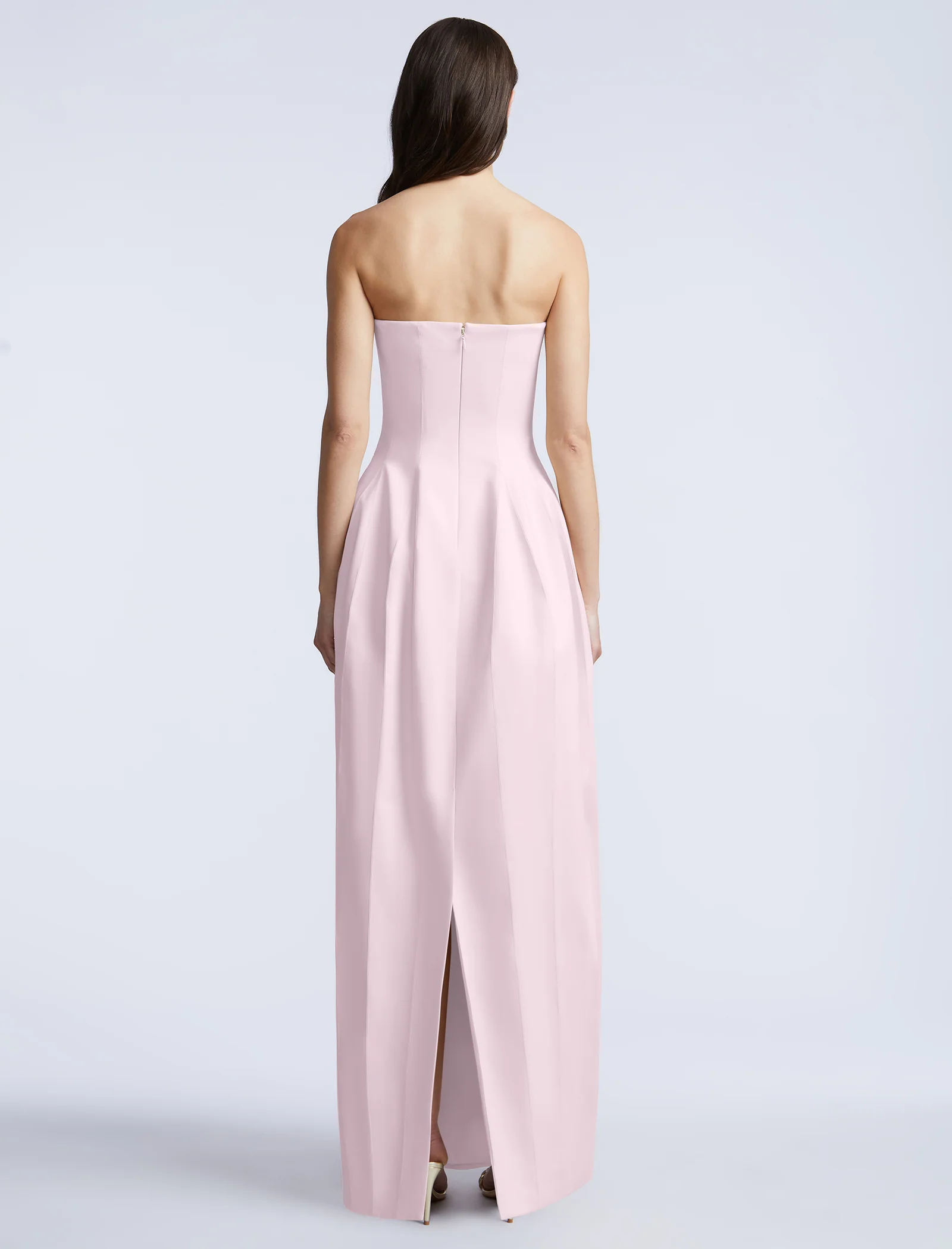 Solid Structured Gown - Image 2