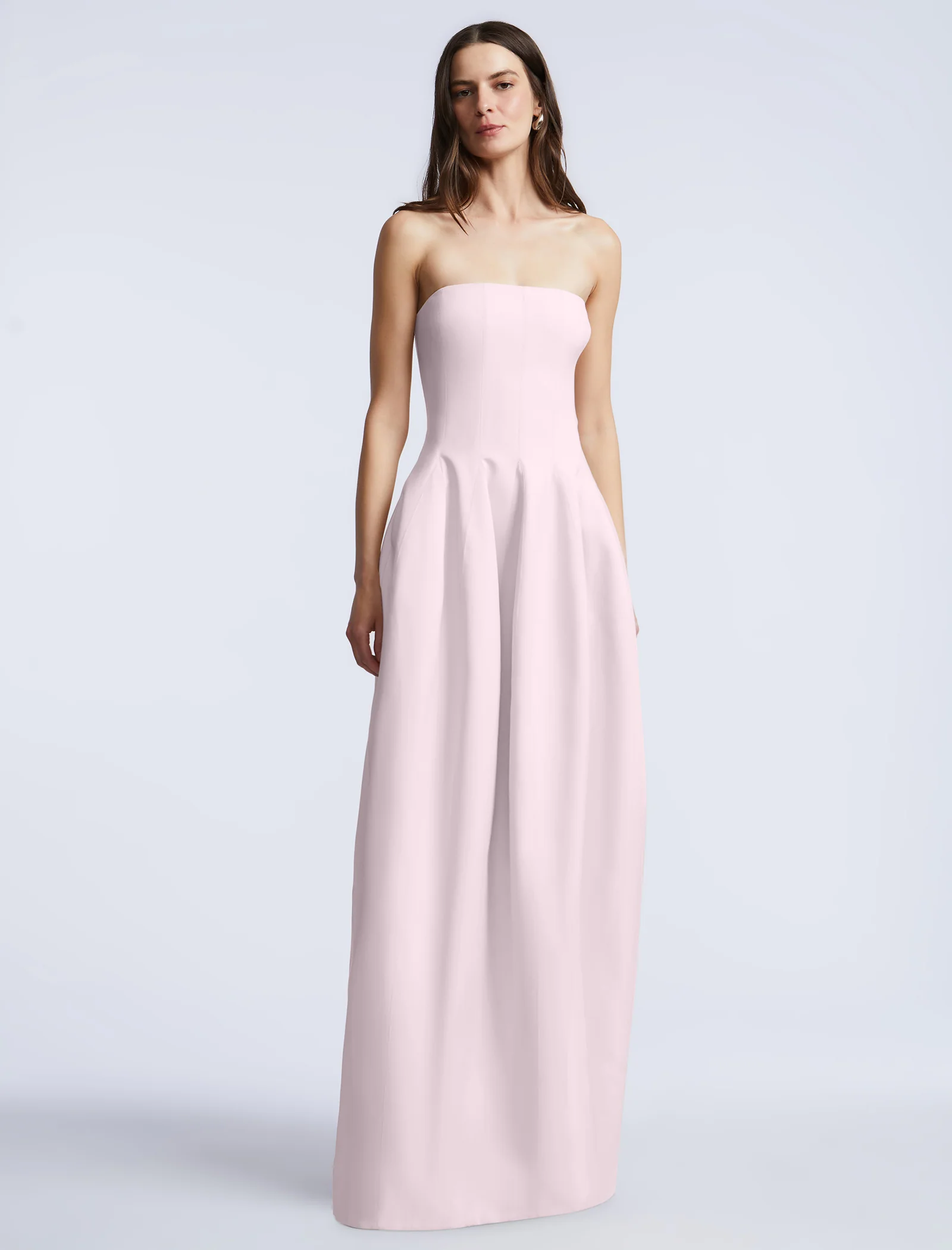 Solid Structured Gown - Image 5