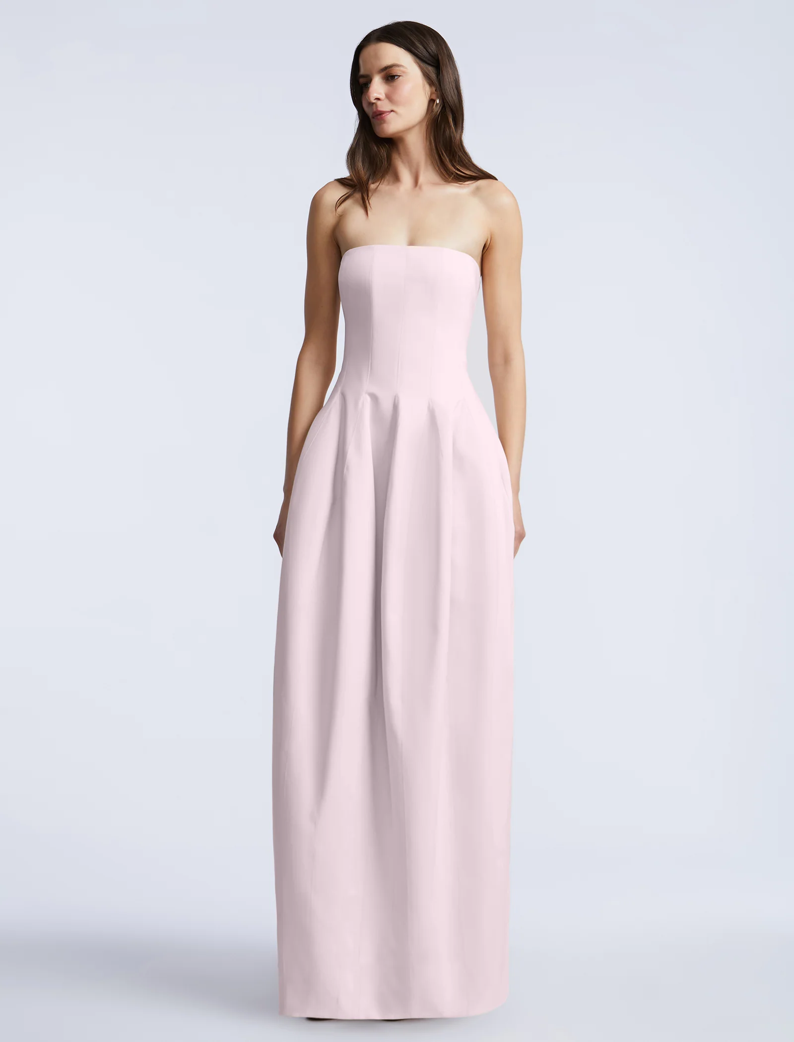 Solid Structured Gown - Image 6