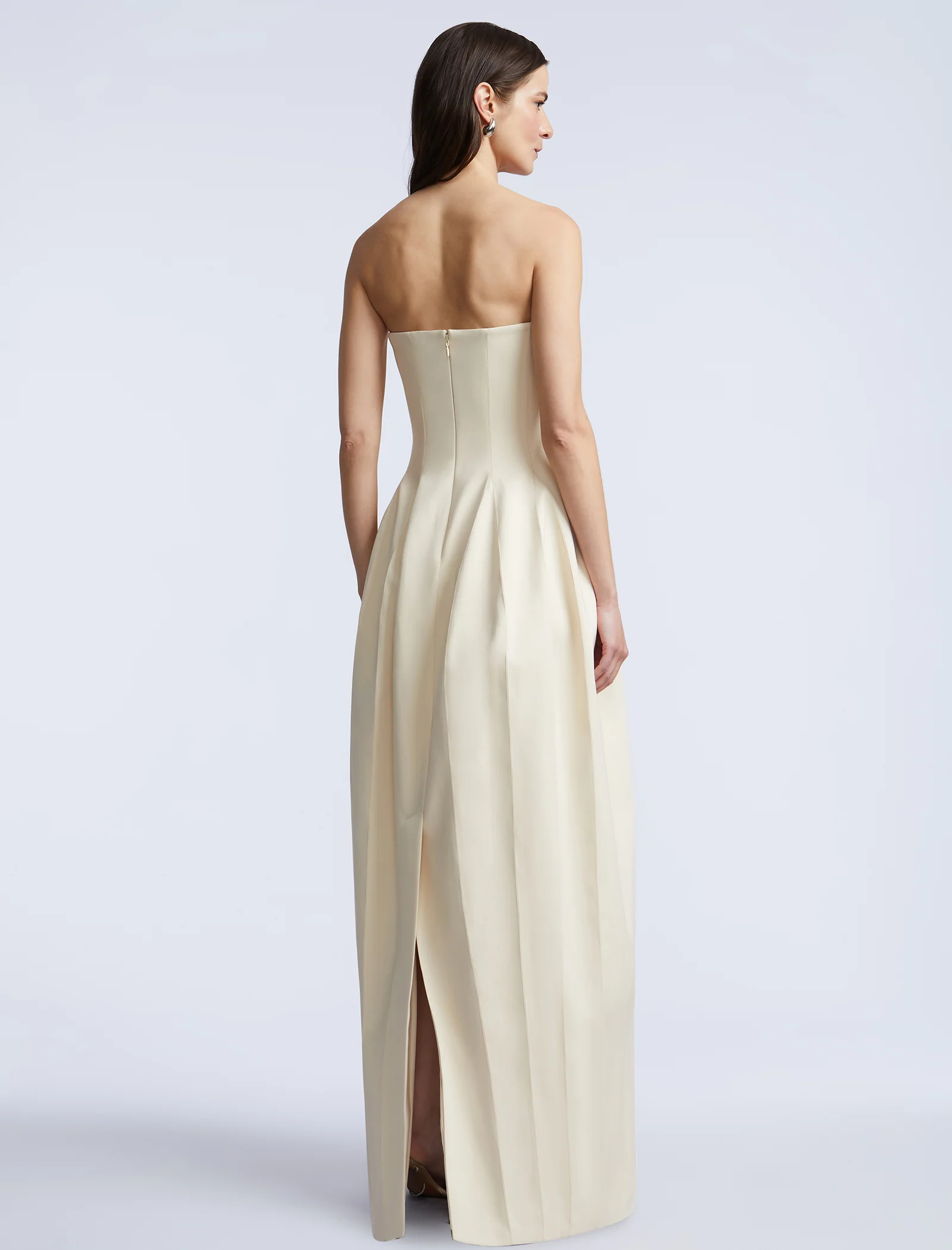 Solid Structured Gown - Image 7
