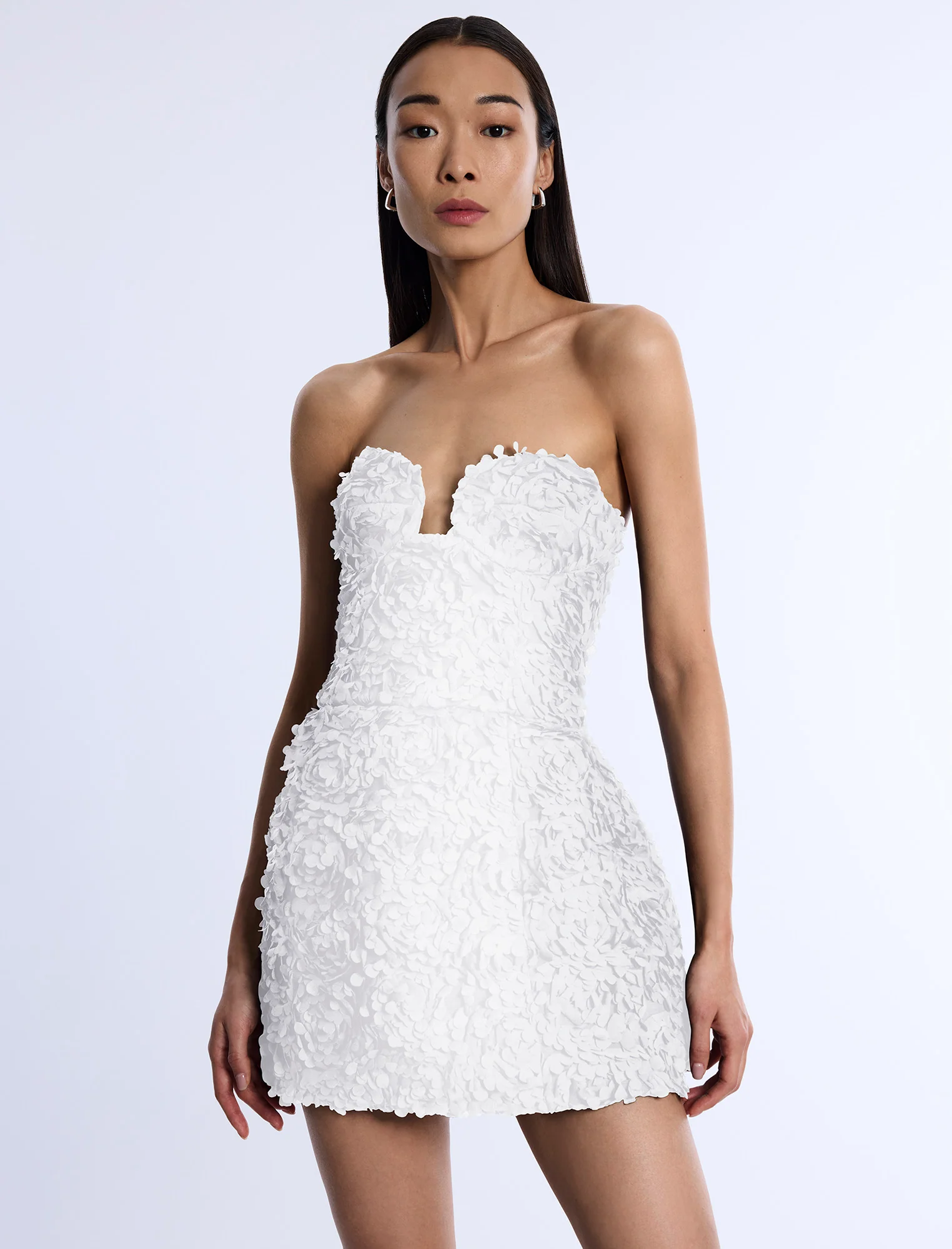 Strapless 3D Floral Dress - Image 5