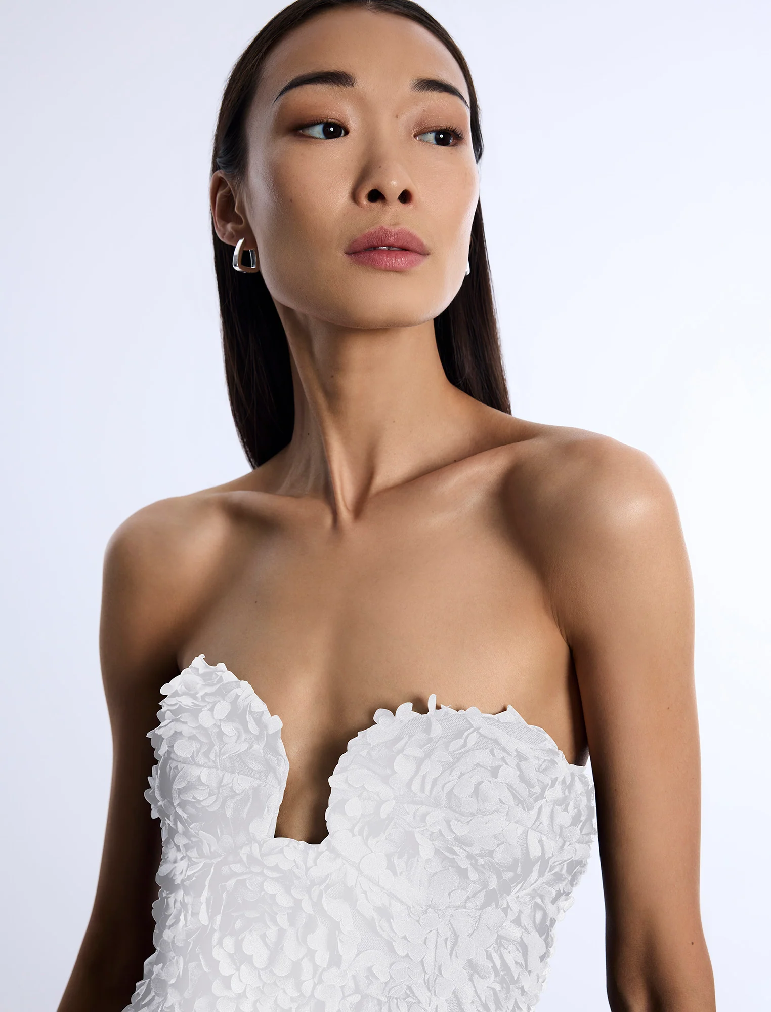 Strapless 3D Floral Dress - Image 6
