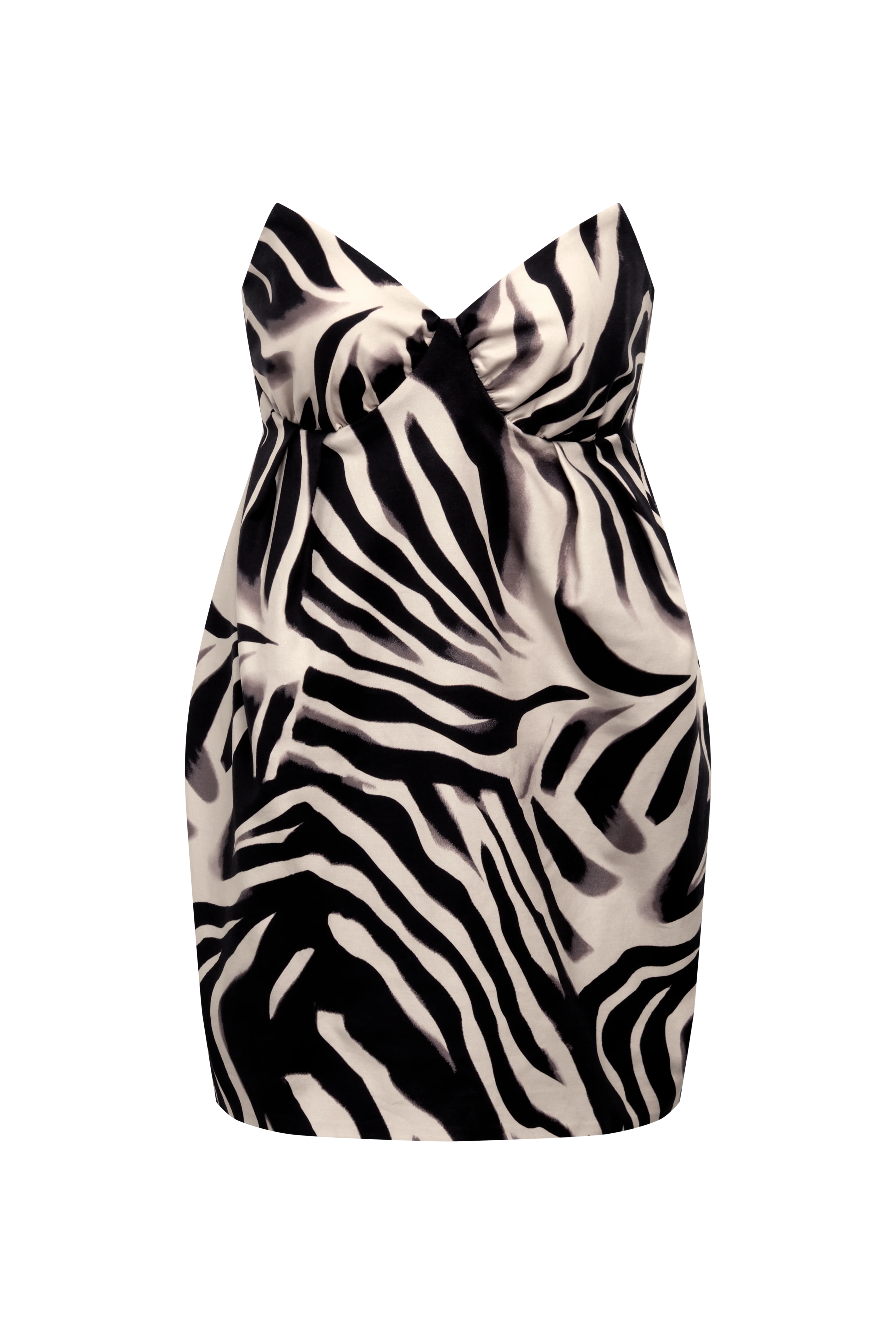 Strapless Bubble Mini Dress - Image 10