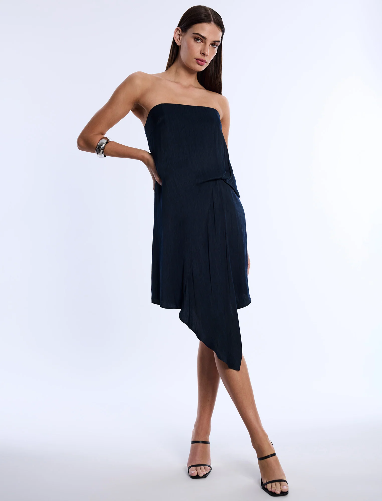 Strapless Drape Dress - Image 3