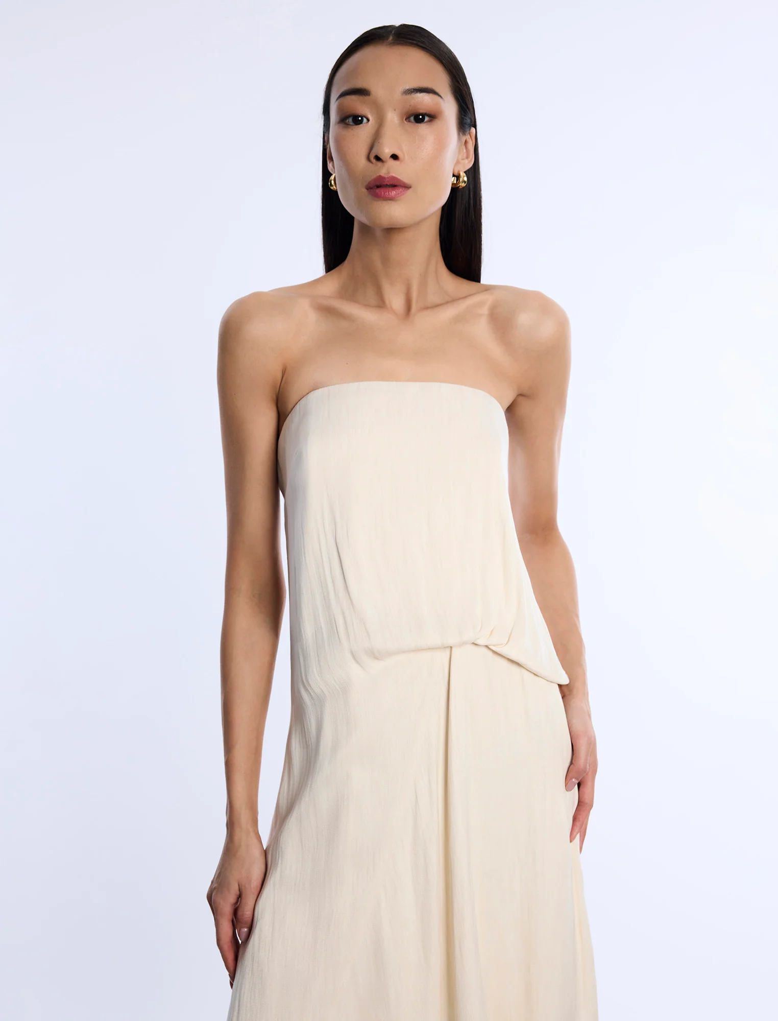 Strapless Drape Dress - Image 4