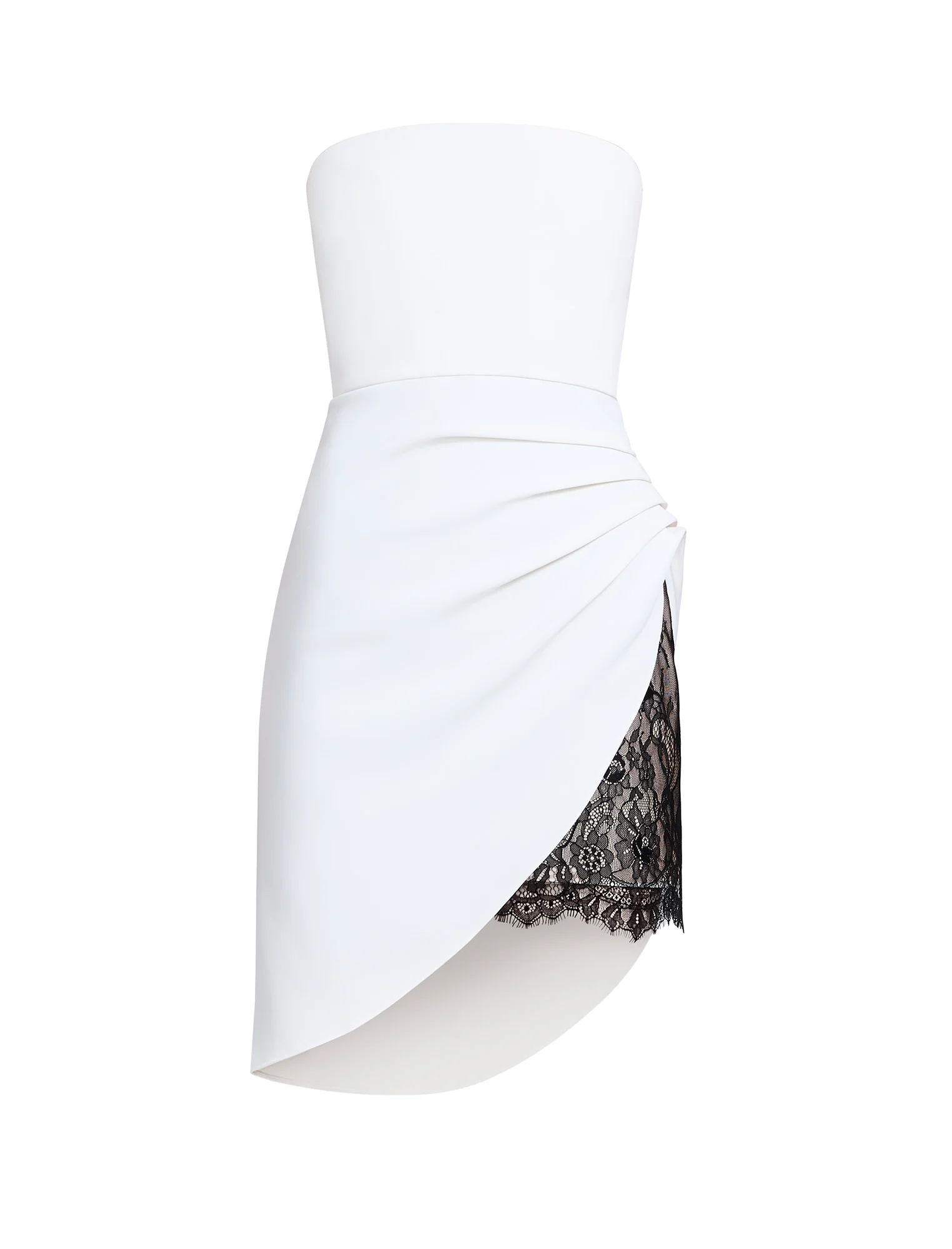 Strapless Lace Inset Dress - Image 9